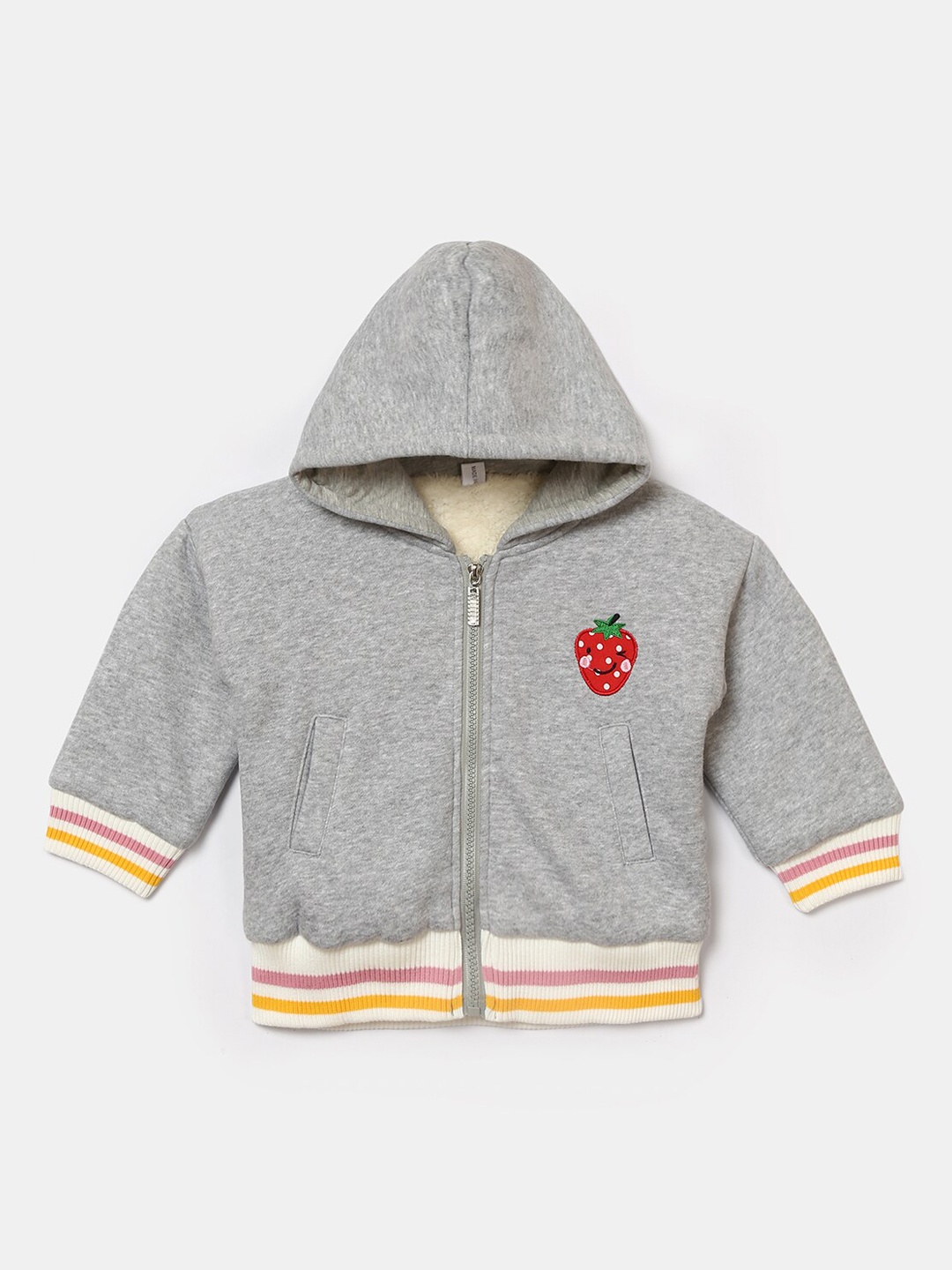 

Hopscotch Girls Grey Jacket with Embroidered