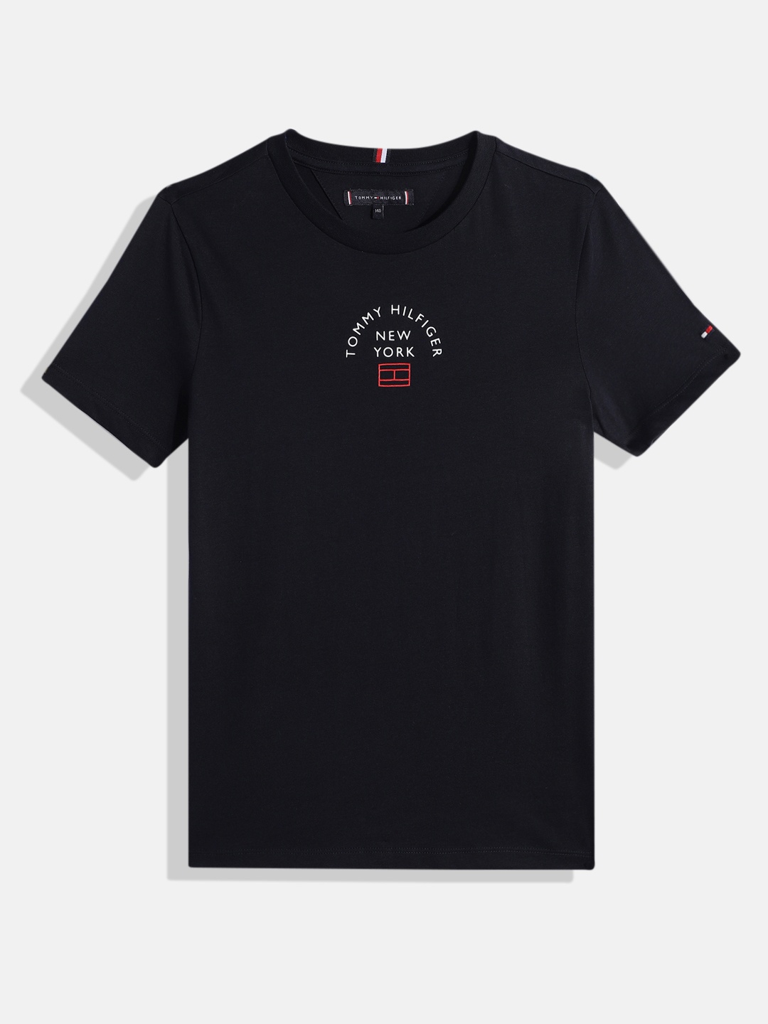 

Tommy Hilfiger Boys Navy Blue Pure Cotton T-shirt