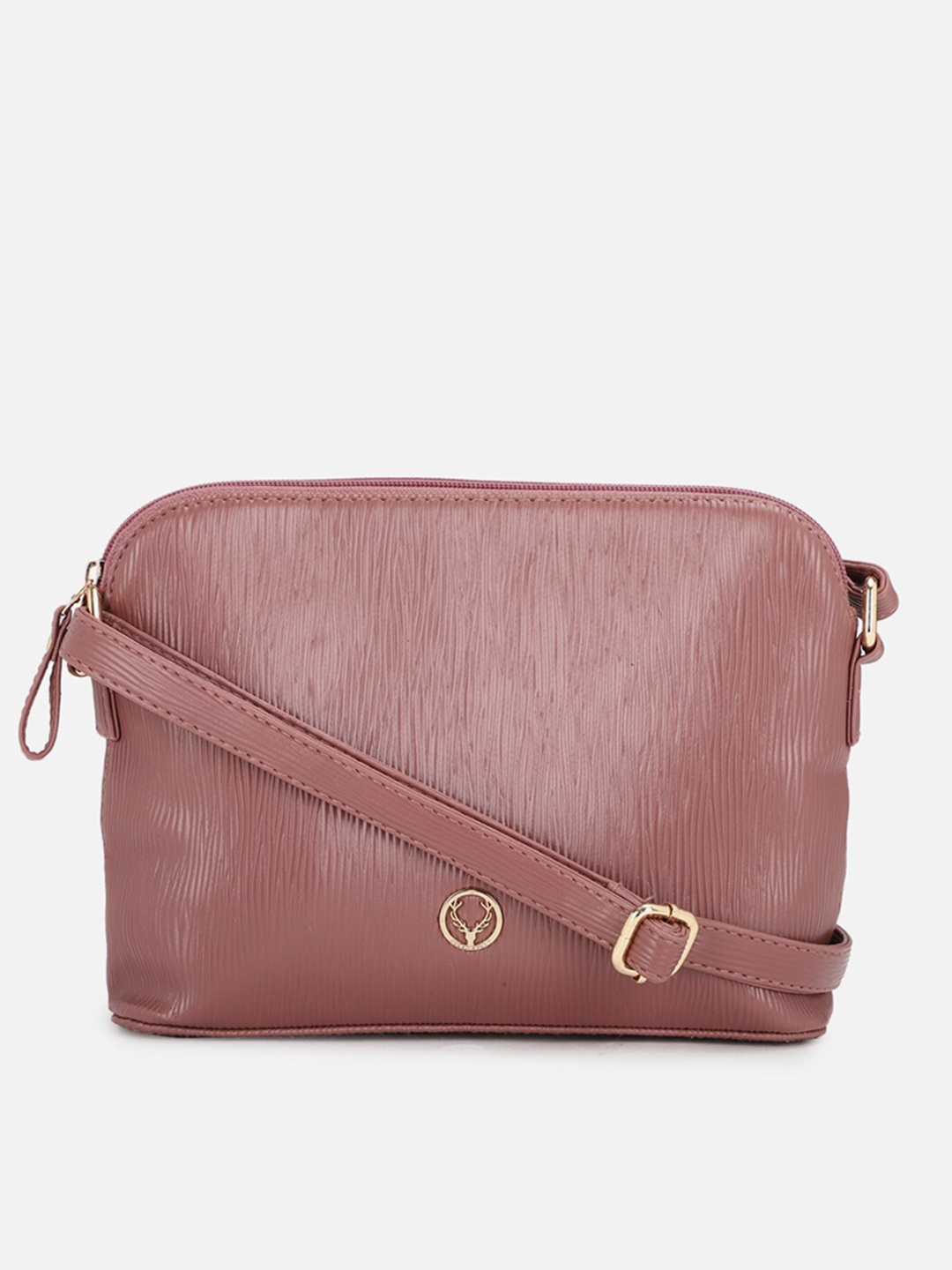 

Allen Solly Pink PU Structured Sling Bag