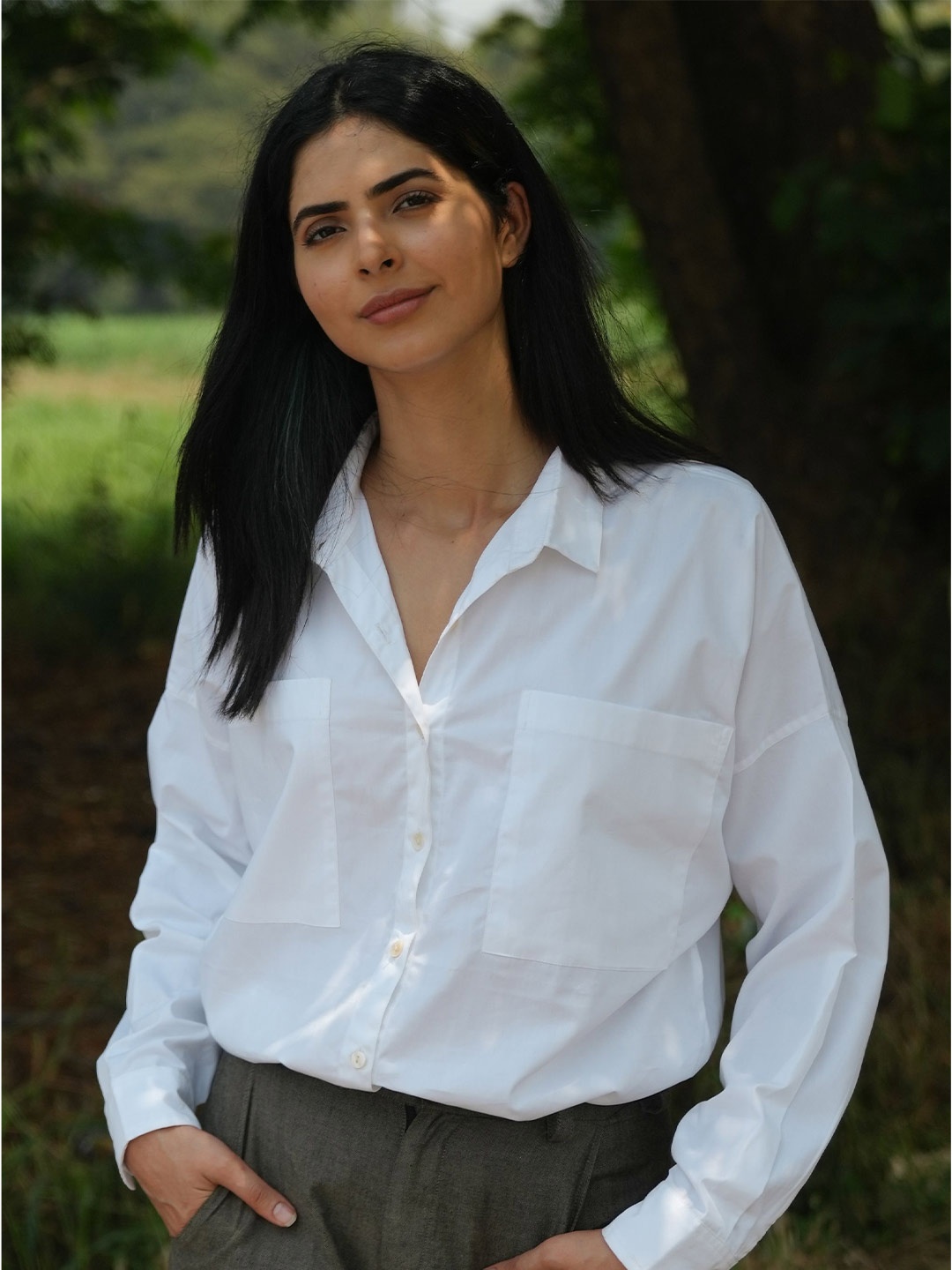 

the kaatn trail White Shirt Style Top