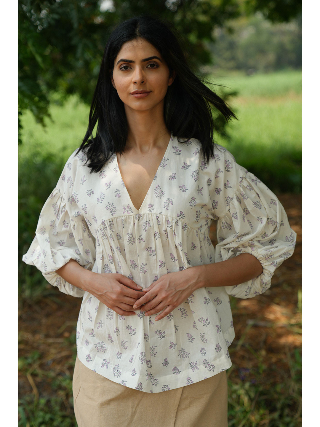 

the kaatn trail Purple Print Top