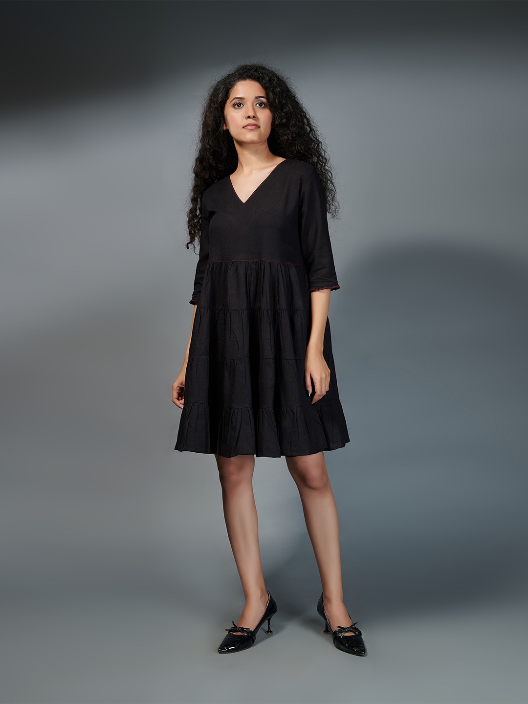 

the kaatn trail Black Organic Cotton Dress