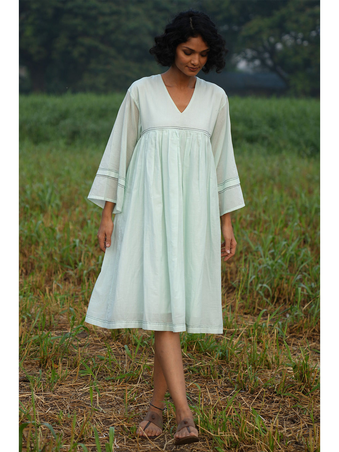 

the kaatn trail Sea Green A-Line Dress