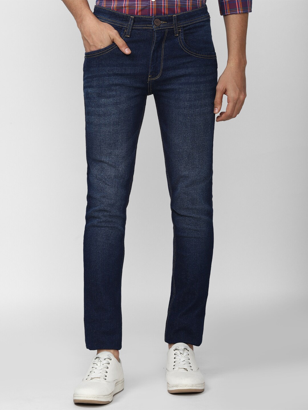 

Van Heusen Sport Men Navy Blue Skinny Fit Light Fade Jeans