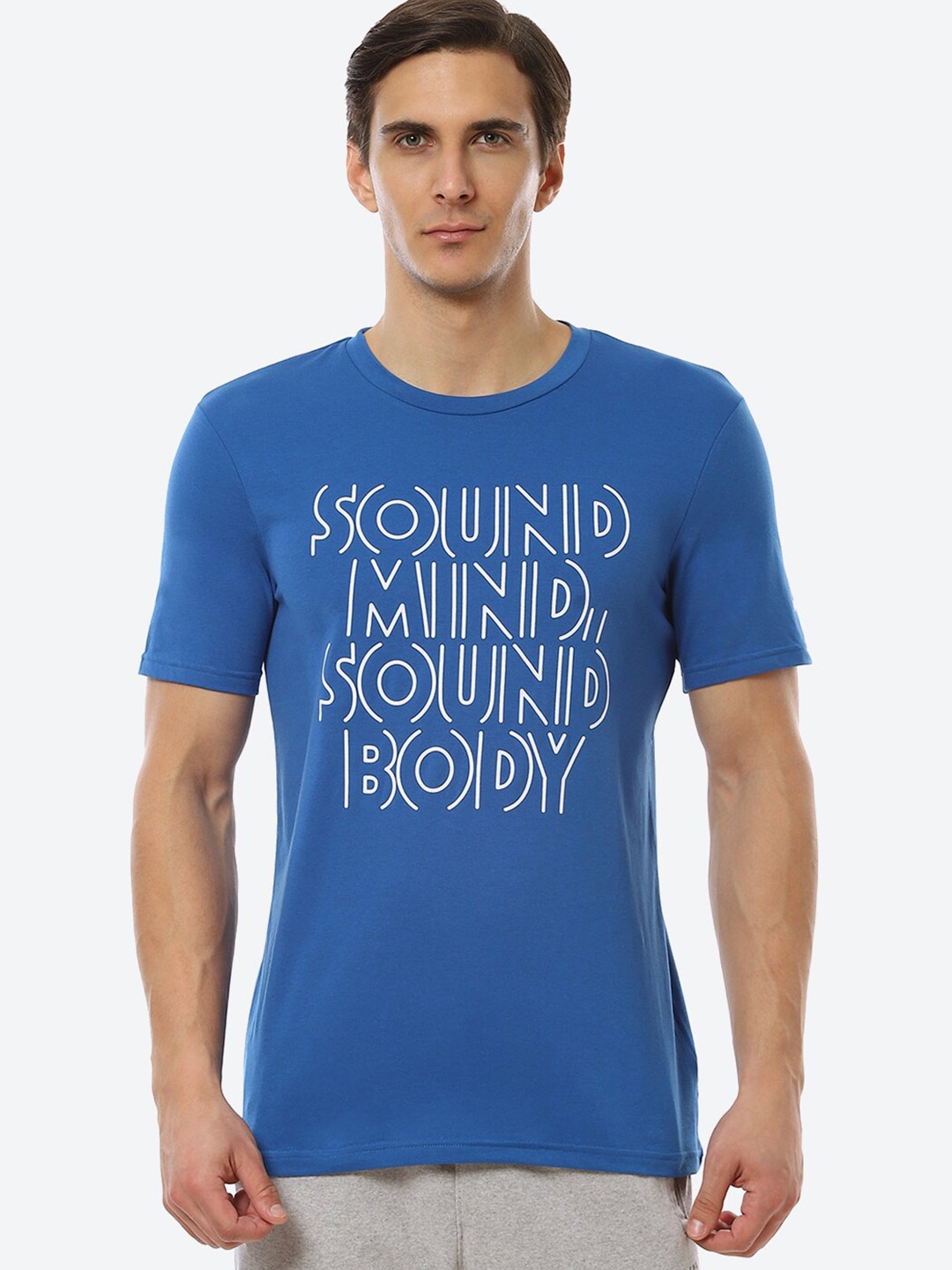 

ASICS Men M Heritage Font Graphic T-shirt, Blue
