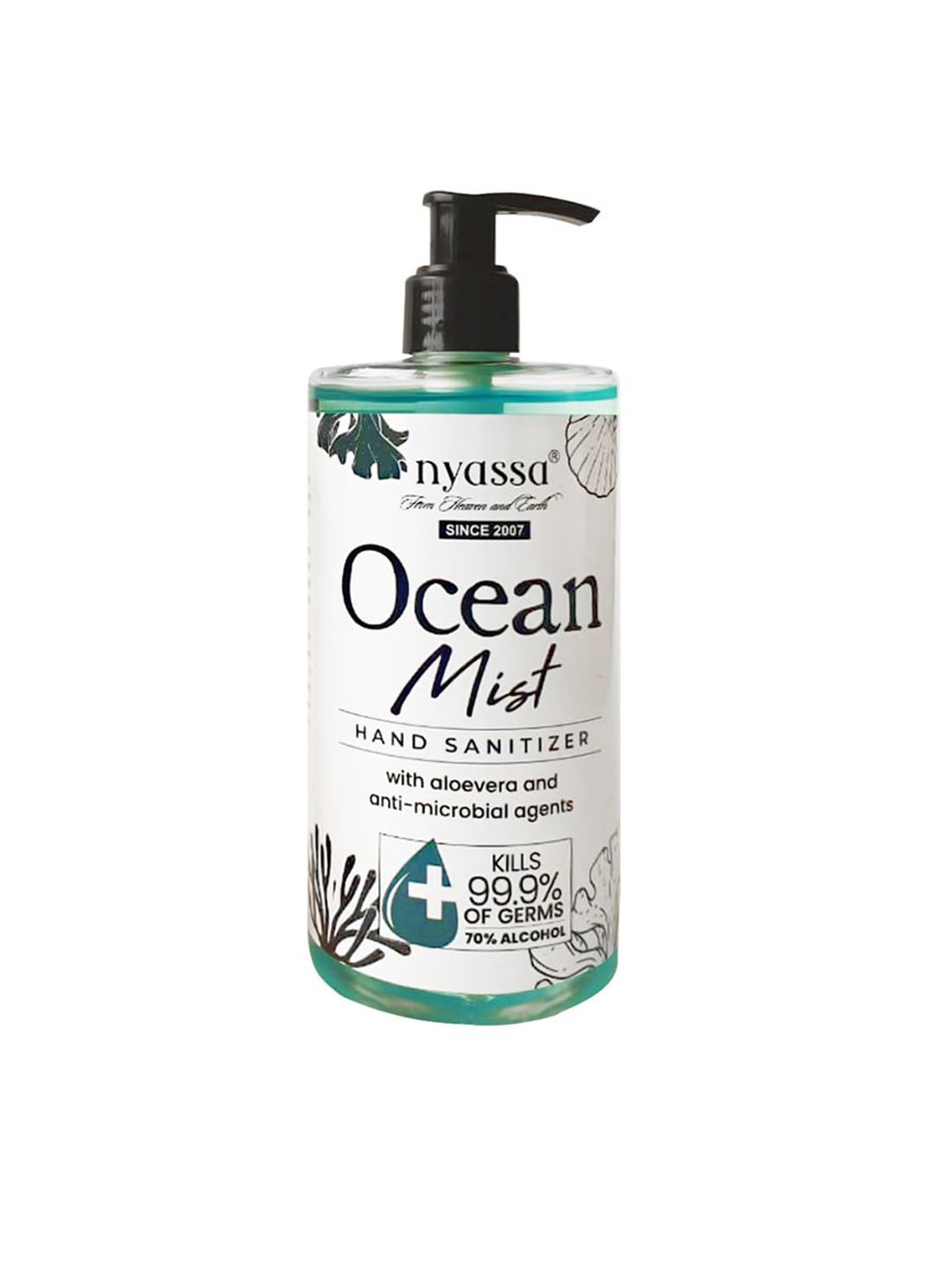 

Nyassa Ocean Mist Hand Sanitizer With Aloe Vera and Anti-microbial Agents 500ml, Red
