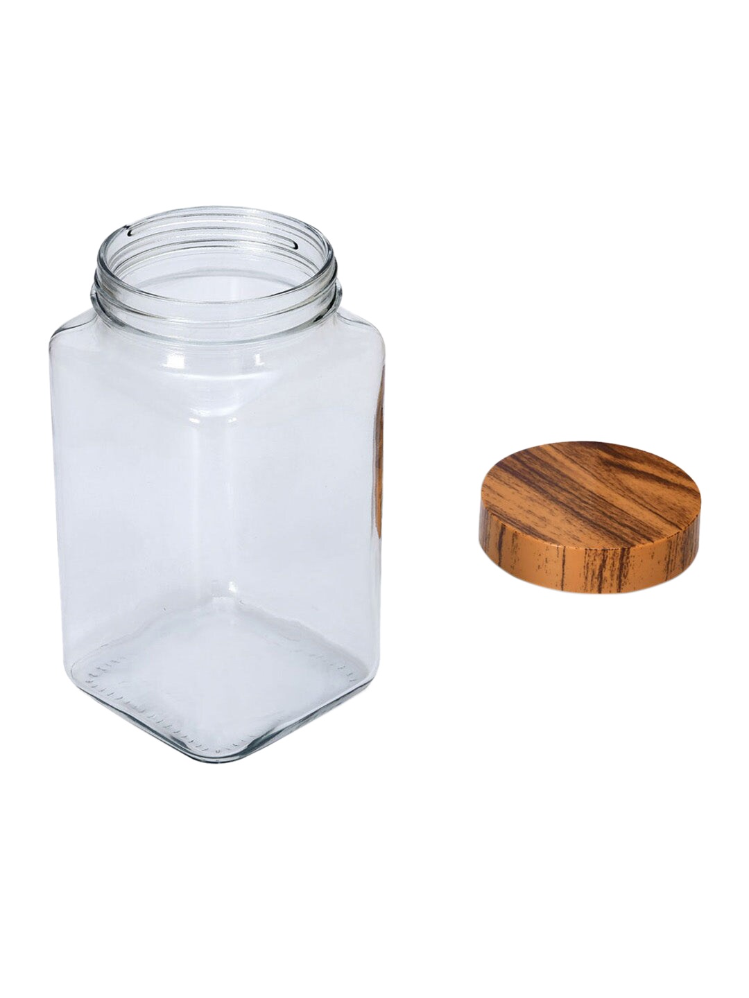

Athome by Nilkamal Brown Glass Canister