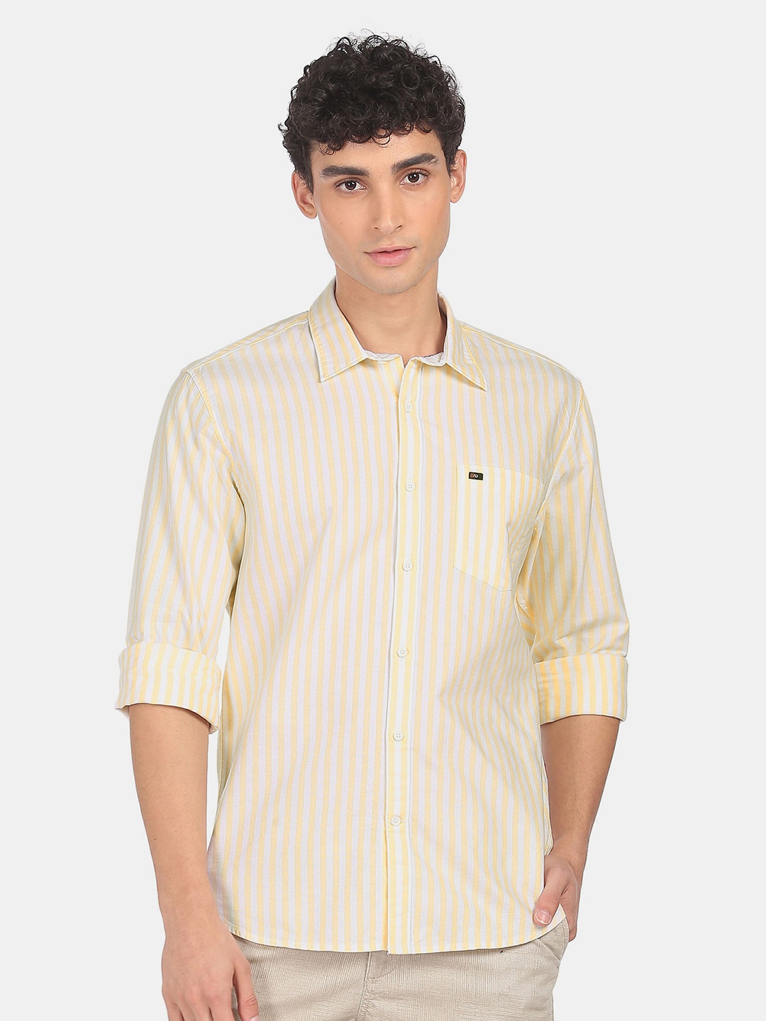 

AD By Arvind Men Multicoloured Slim Fit Striped Casual Shirt, Multi