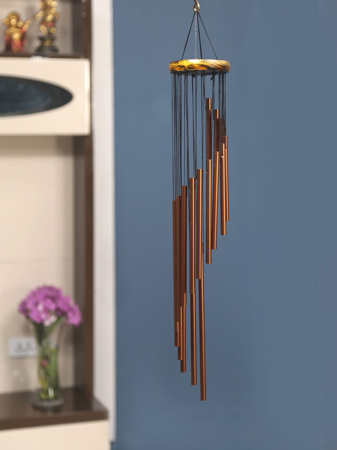 

Athome by Nilkamal Brone-Tone Swirl Bells Windchime, Bronze