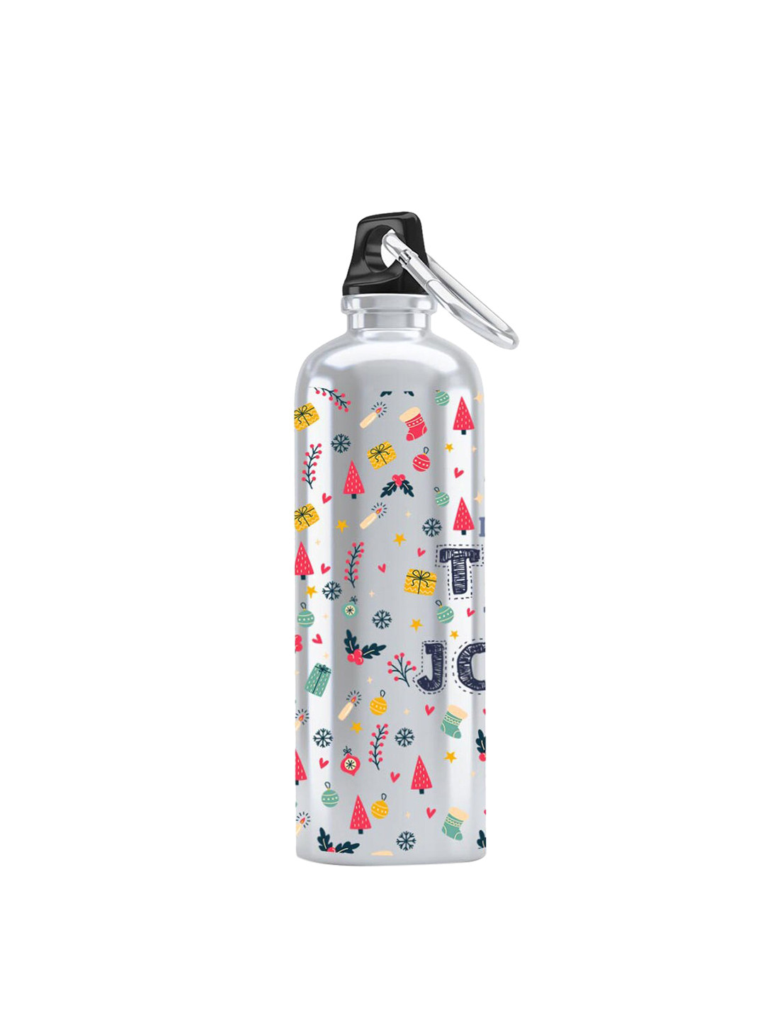 

macmerise Silver-Toned & Multicoloured Christmas Time Sipper Bottles 750 ml