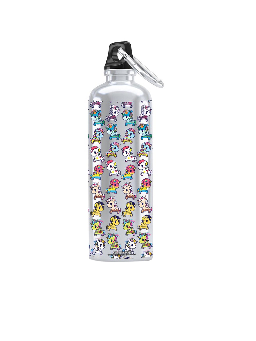 

macmerise Silver TD Unicornos Printed Sipper Bottles