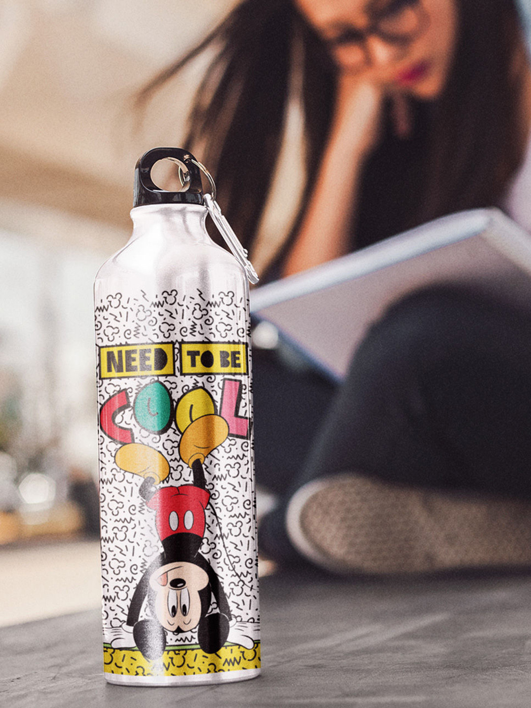 

macmerise Multicoloured Mickey Mouse Printed Sipper Bottle 750 ml, Multi