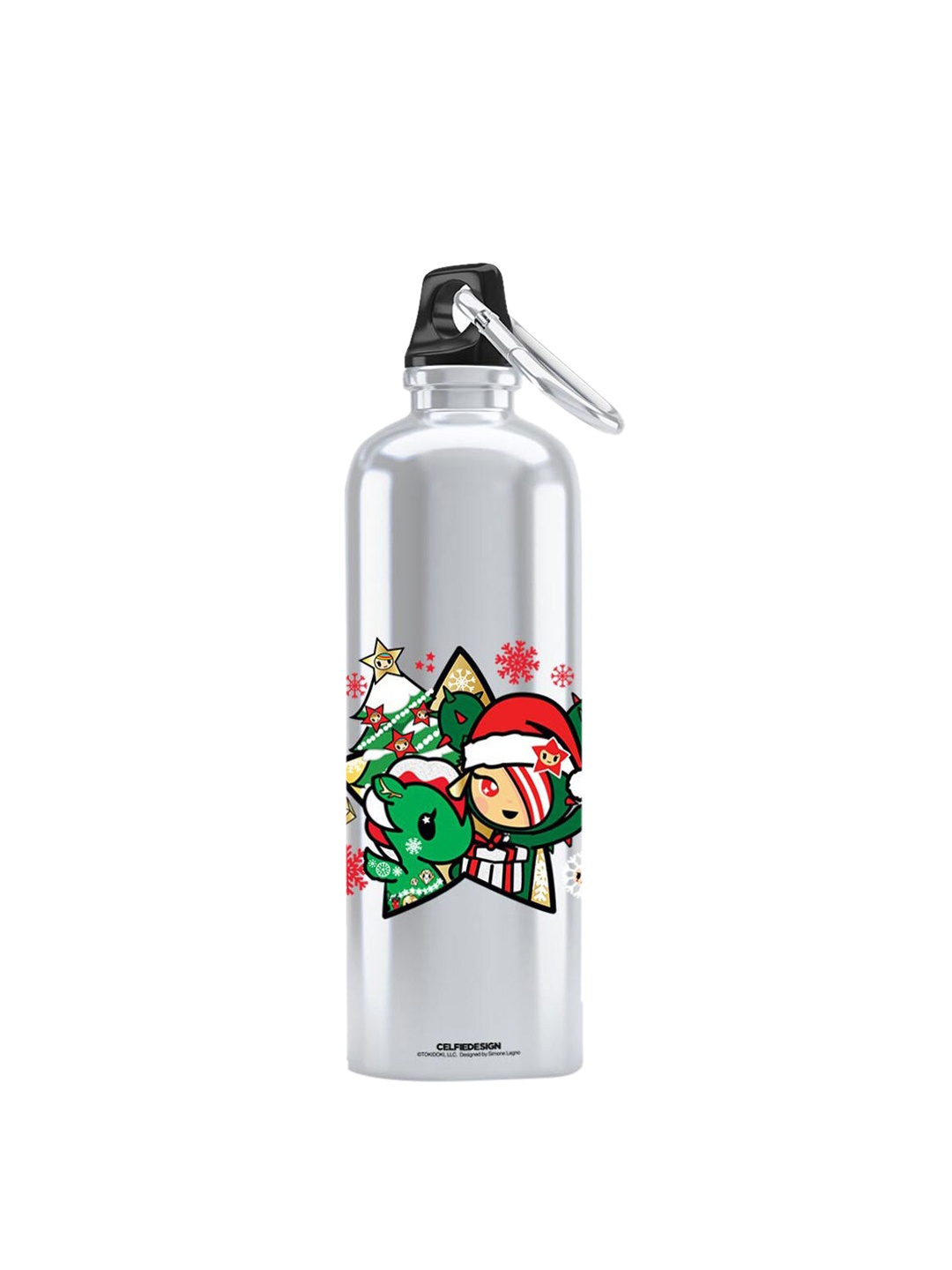 

macmerise Silver Toned TD Merryland Sipper Bottle