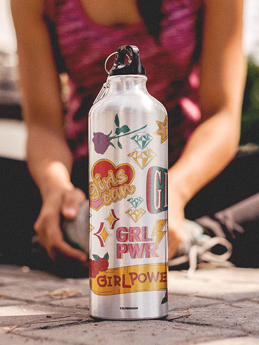 

macmerise Multi-Coloured SK Girl Power Printed Sipper Bottles