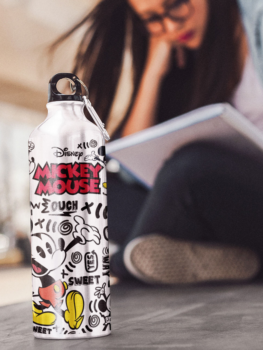 

macmerise Multicolored Mickey Mouse Printed Sipper Bottle, Multi