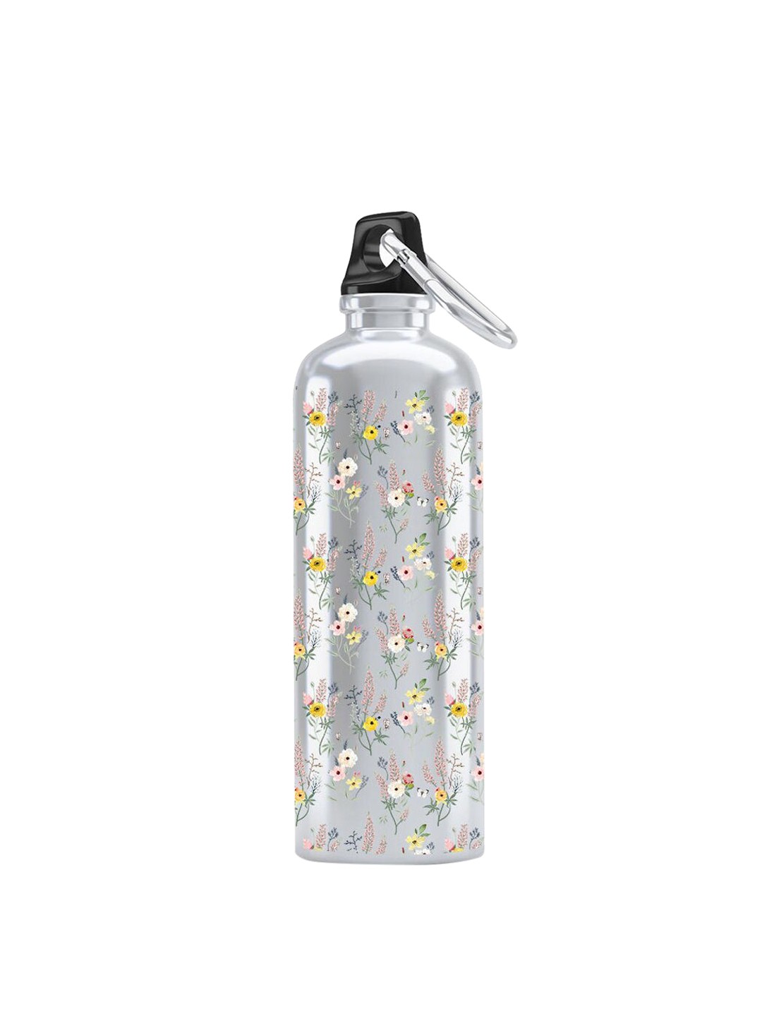 

macmerise Silver-Toned & Yellow Payal Singhal Lemon Garden Print Sipper Bottle 750 ml