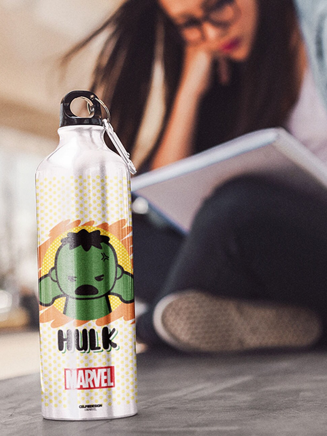 

macmerise Multicoloured Hulk Kawaii Printed Sipper Bottle 750 ml, Multi