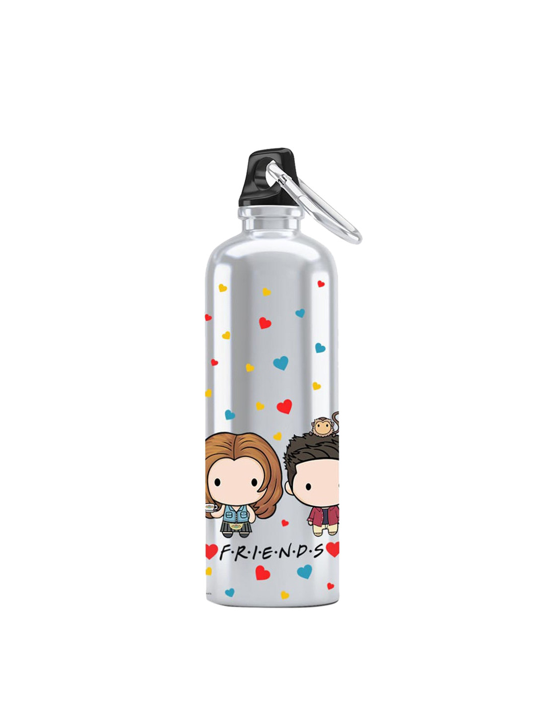 

macmerise Multicolored Ross & Rachel Printed Sipper Bottles, Multi