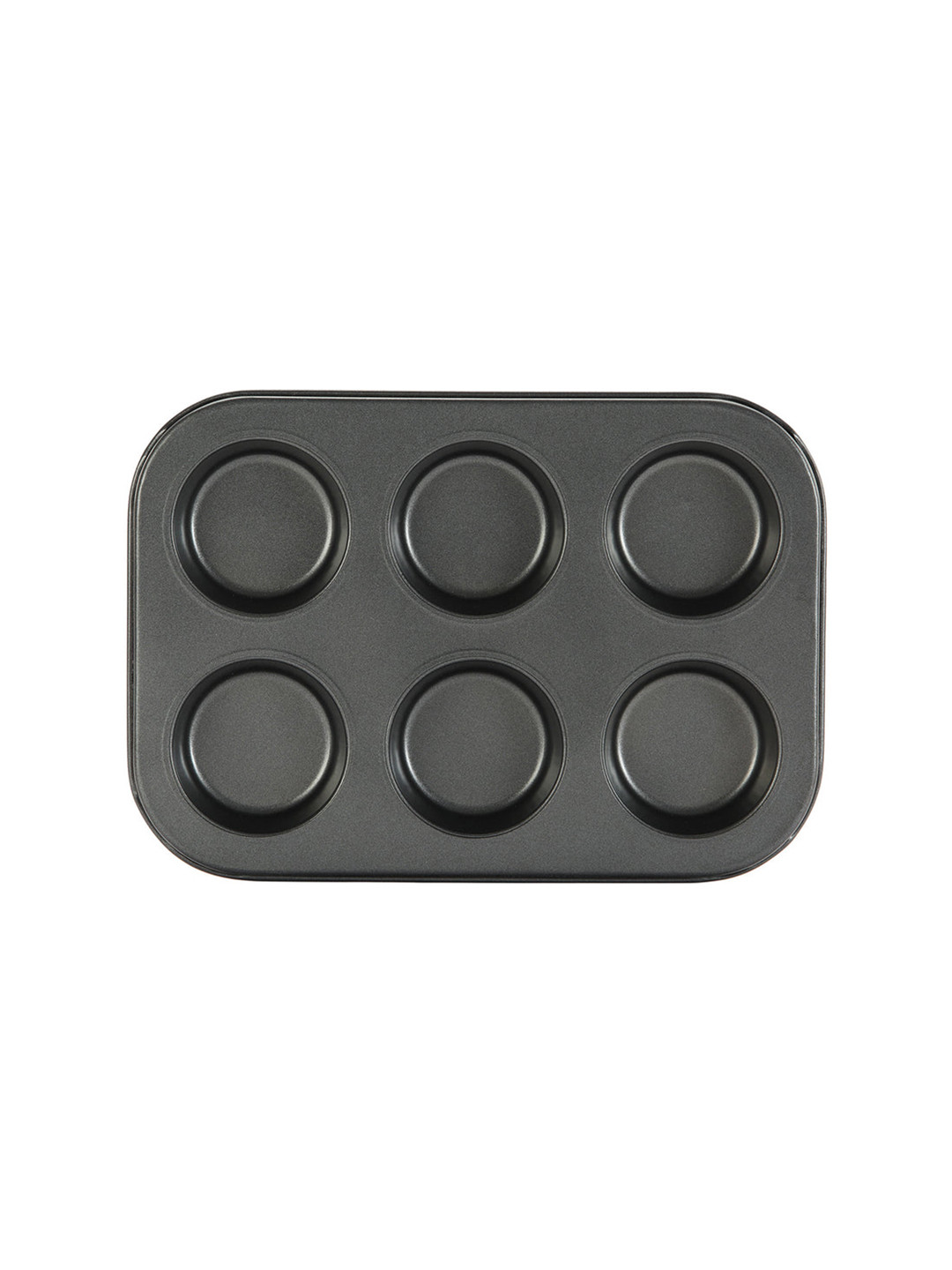 

Athome by Nilkamal Grey 6 Cups Bakeware Muffin Tray