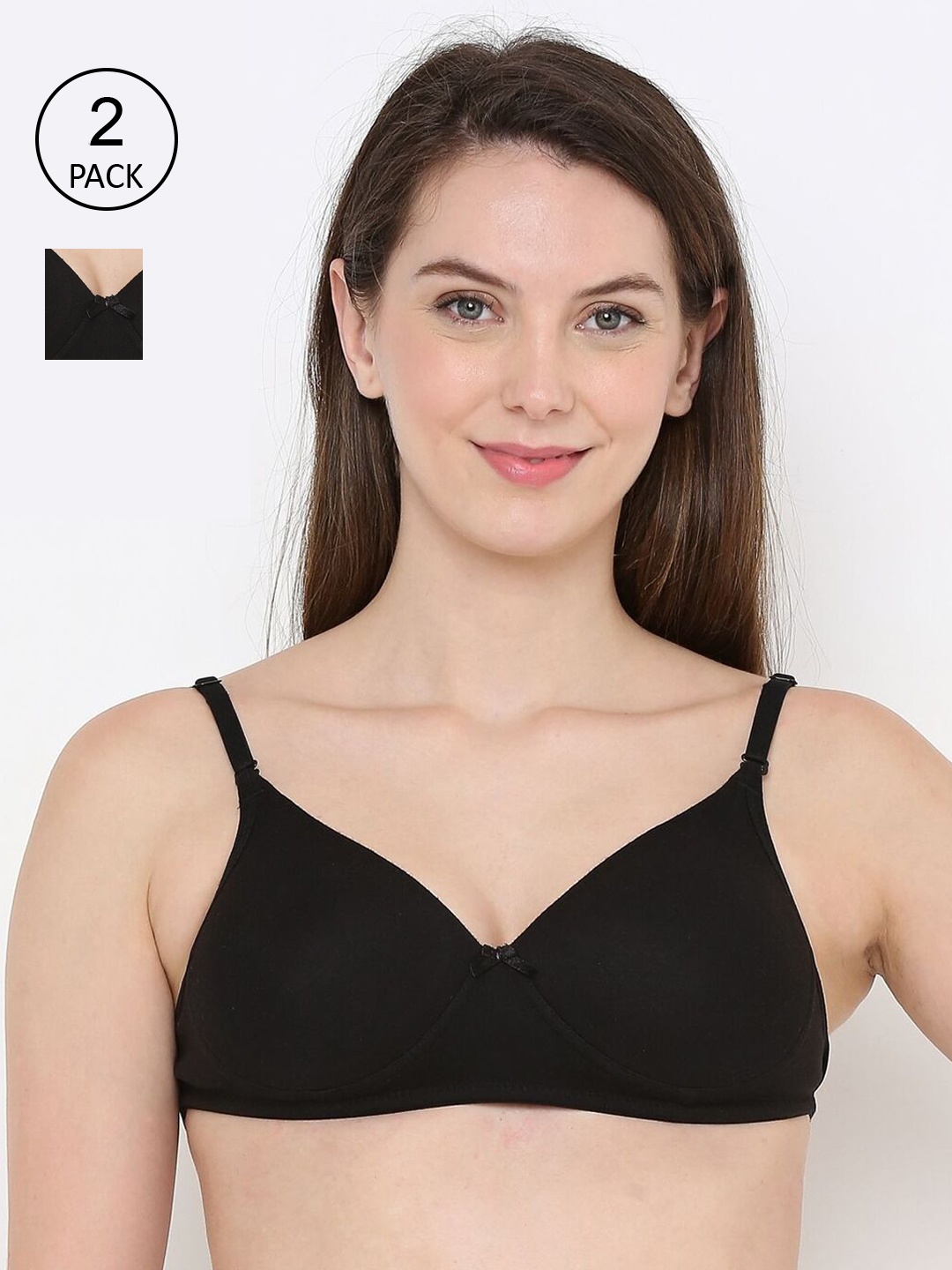 

Berrys Intimatess Pack Of 2 Black Lightly Padded Everyday bra