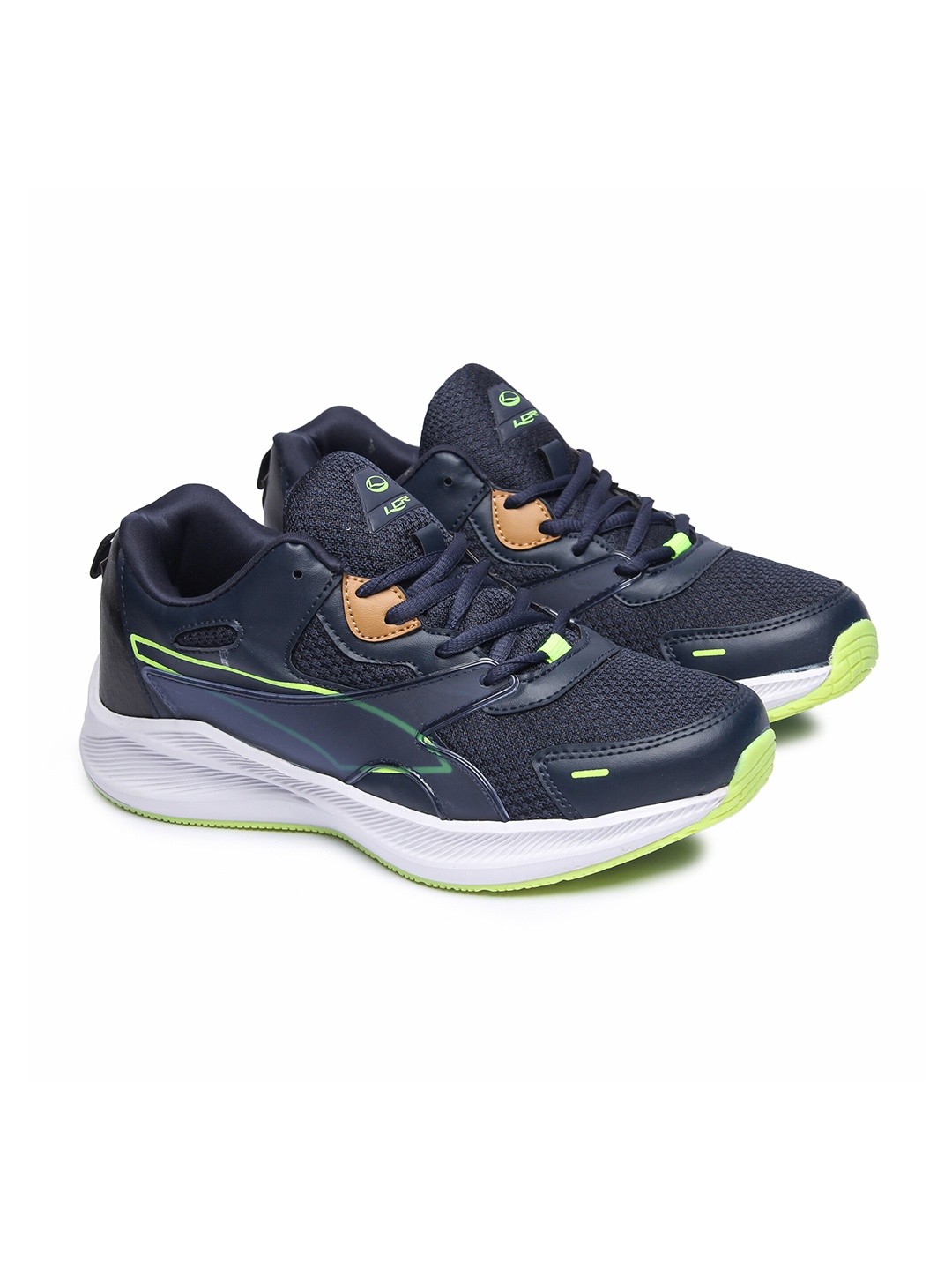 

Lancer Men Navy Blue Mesh Running Non-Marking Shoes