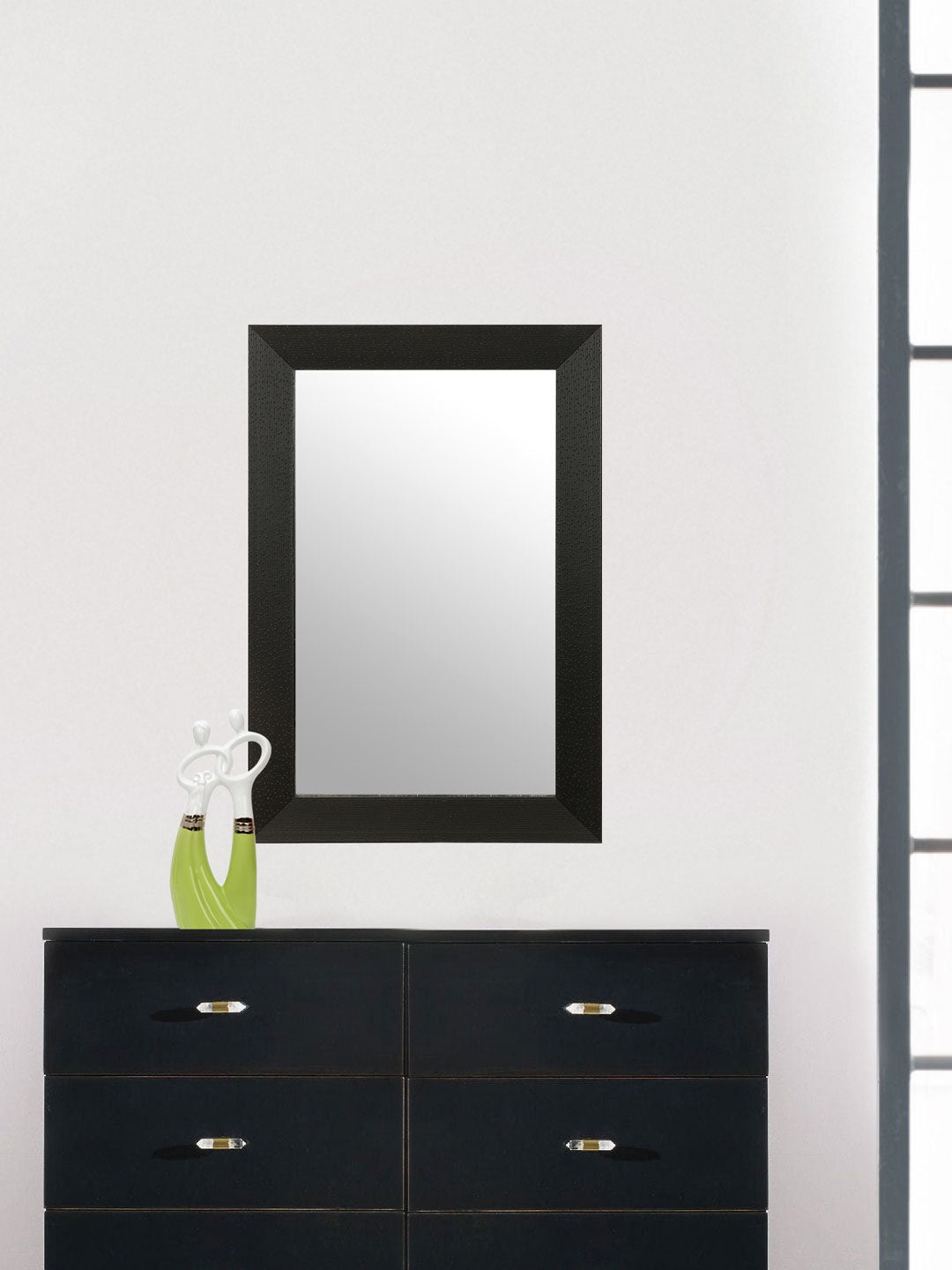 

Athome by Nilkamal Black Vienna Mirror