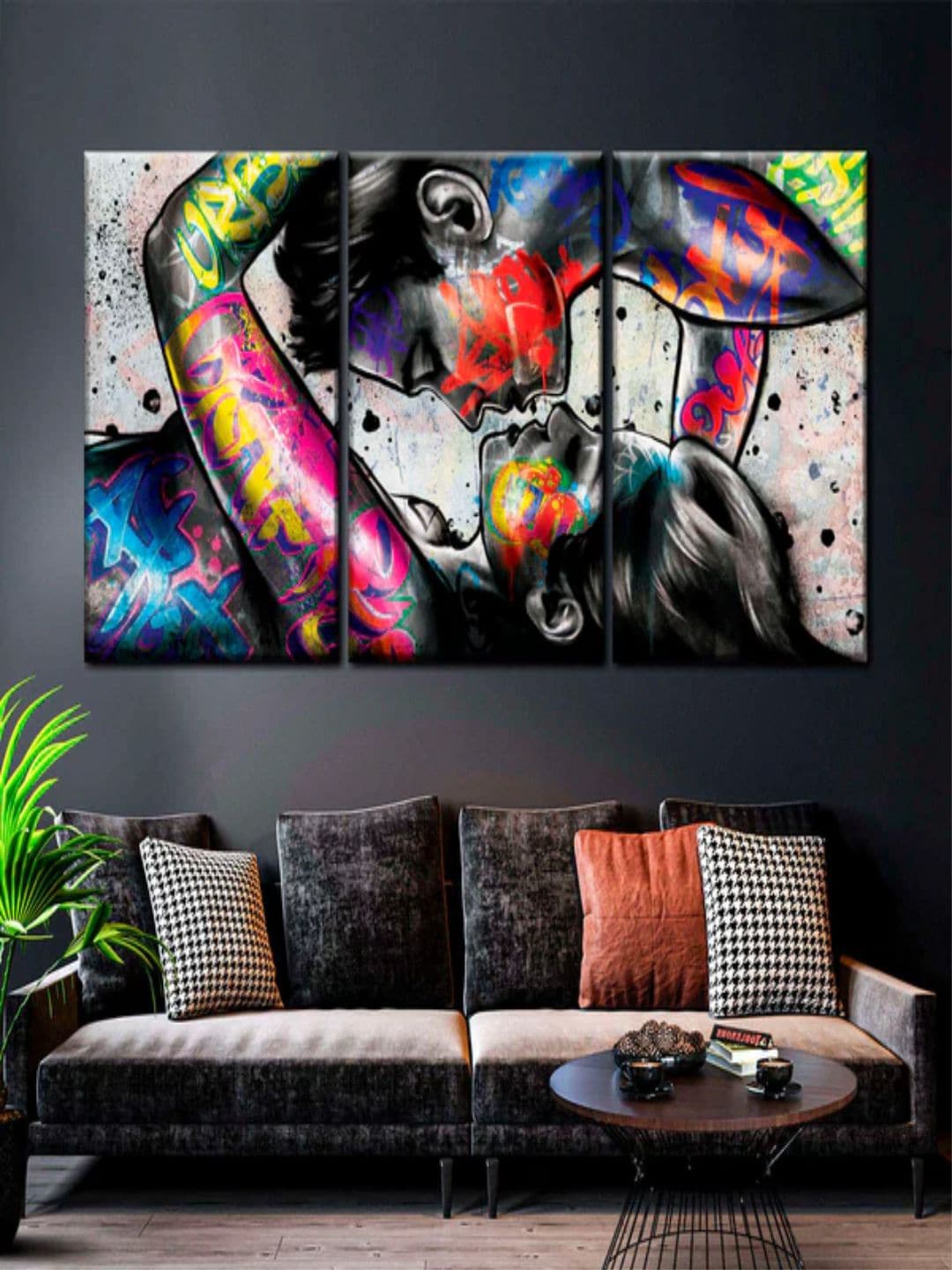 

The Art House Grey & Pink Abstract Painting Wall Art
