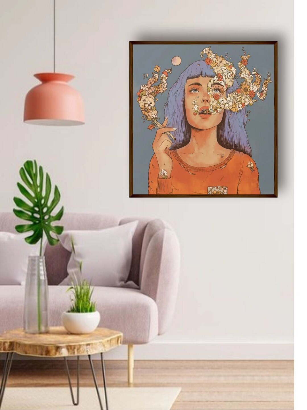 

The Art House Multi-Coloured Abstract Painting Framed Wall Art