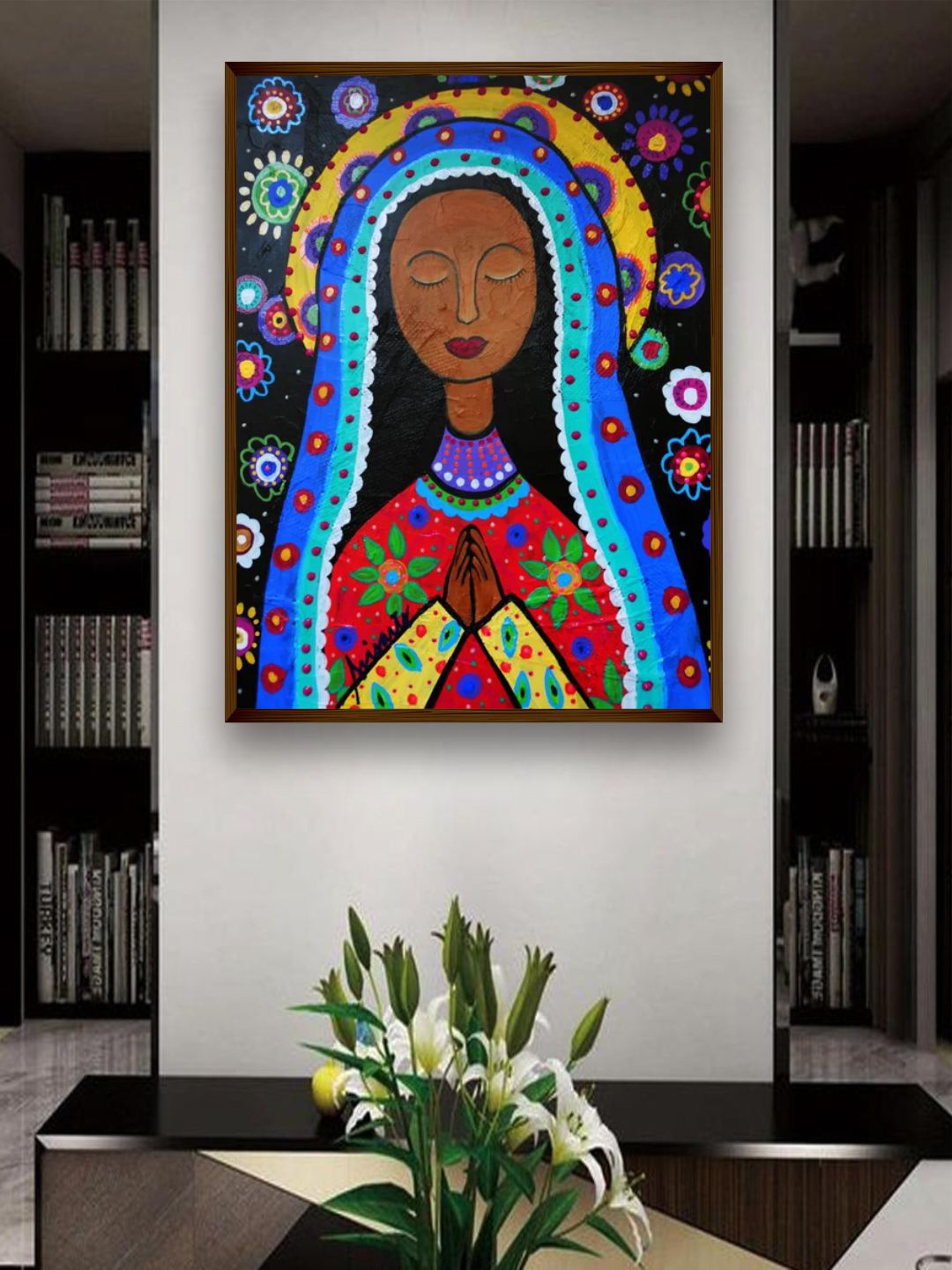 

The Art House Multi-Coloured Abstract Painting Framed Wall Art