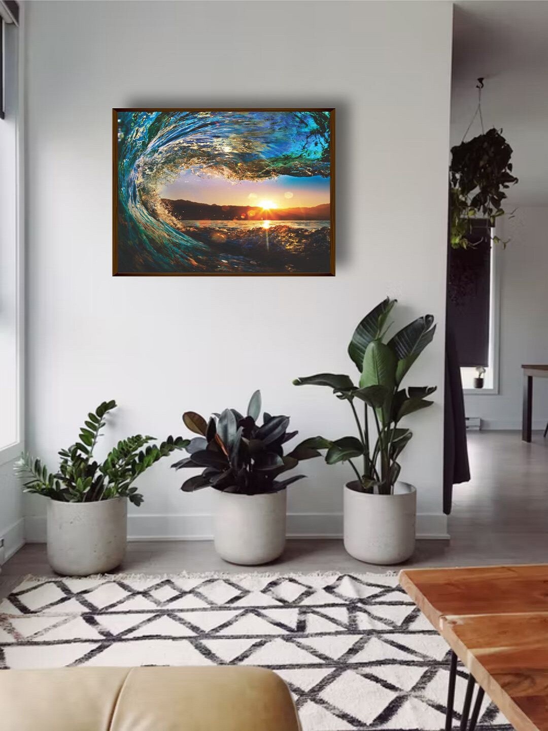 

The Art House Blue & Black Abstract Painting Wall Art