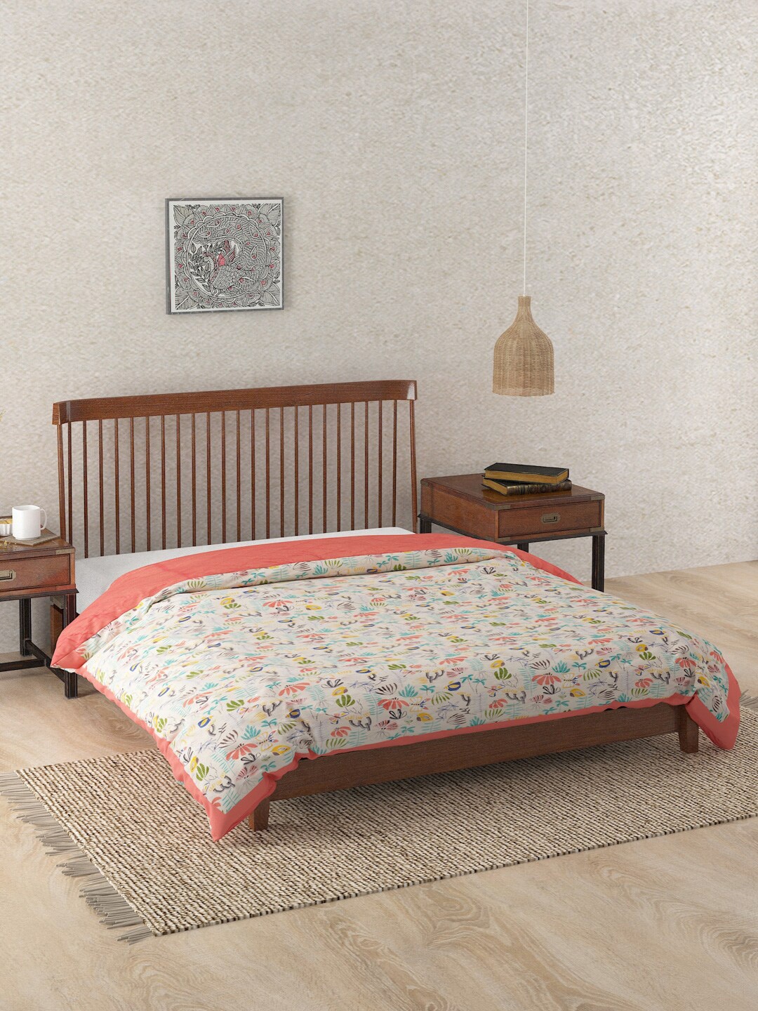 

Fabindia Pink Summer 300 GSM Single Bed Quilt