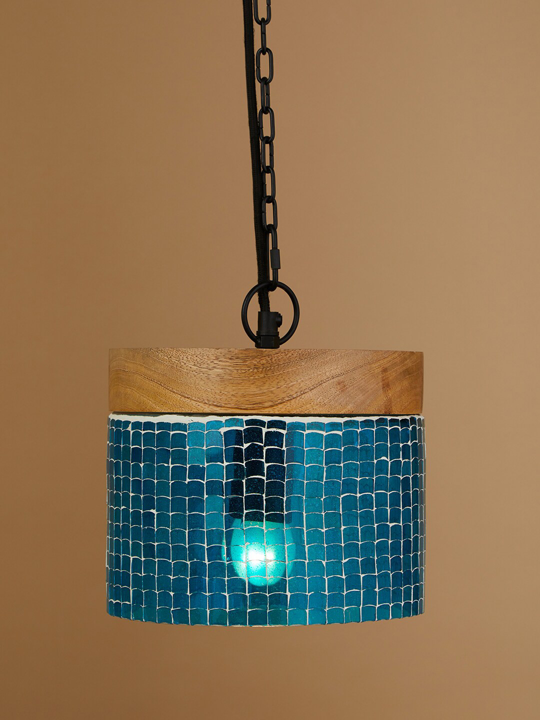 

Fabindia Blue Mosaic Pendant Ceiling Lamp