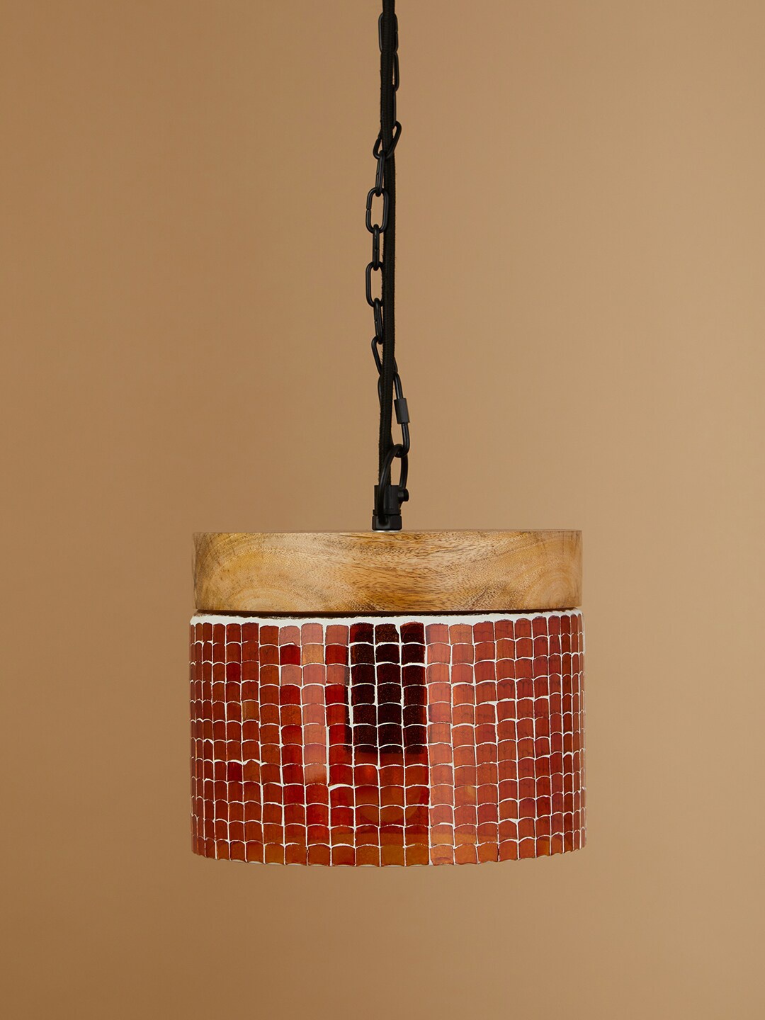 

Fabindia Orange Mosaic Pendant Ceiling Lamp