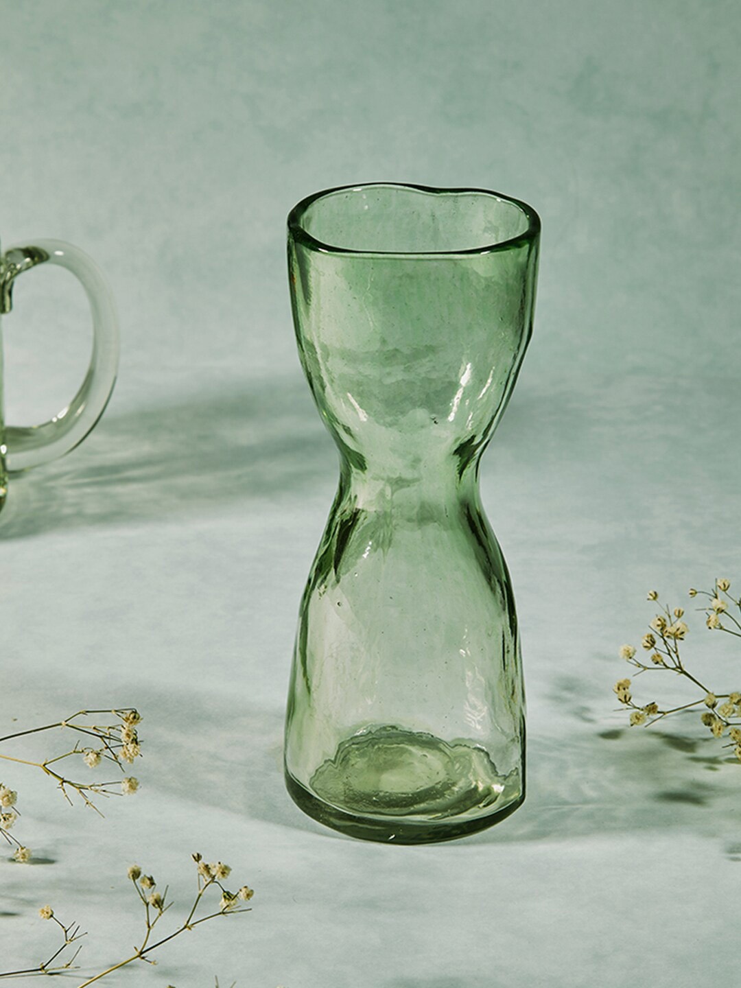 

Fabindia Green Glass Tumbler