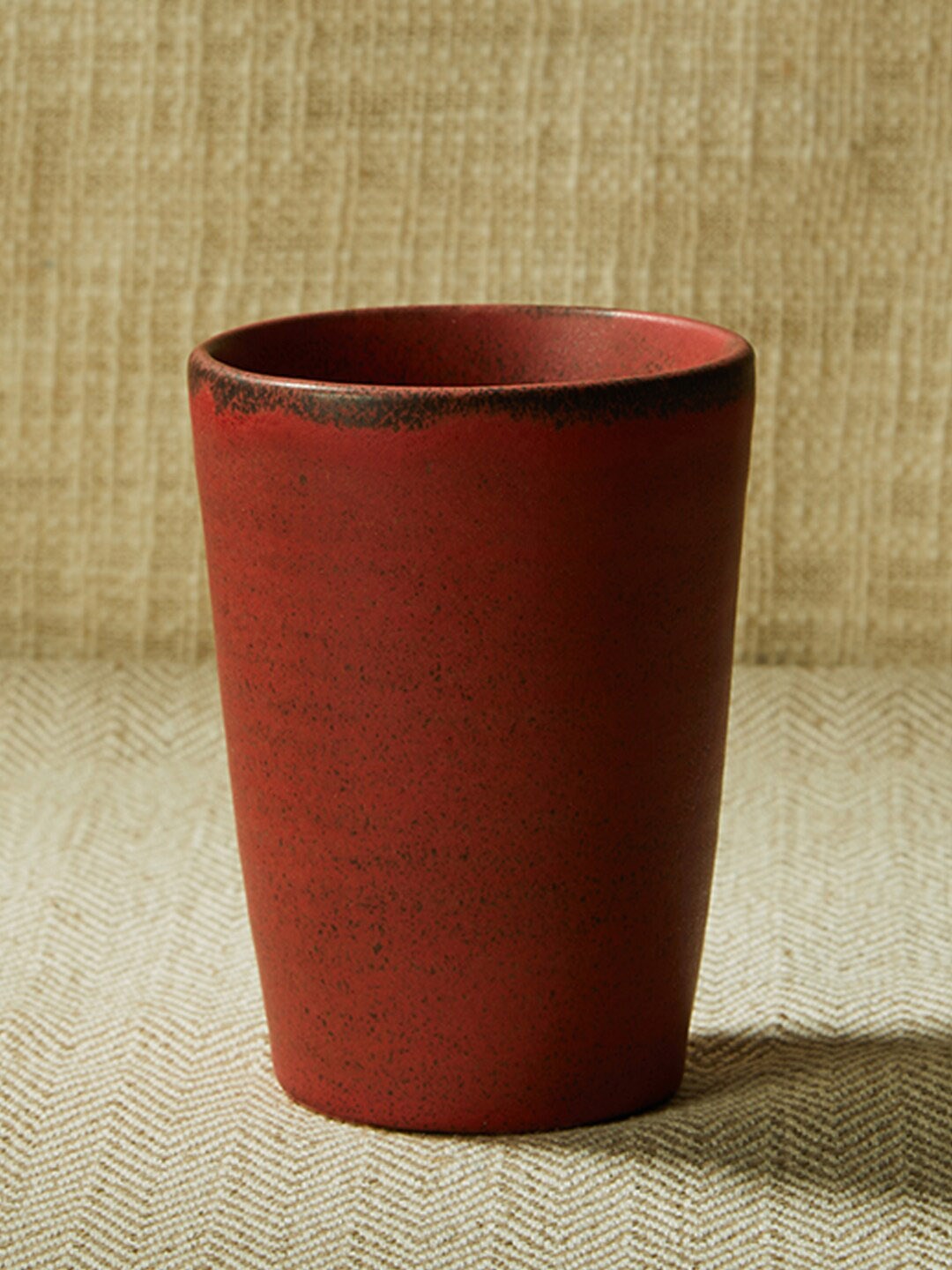 

Fabindia Red Ceramic Kadir Glass Serveware