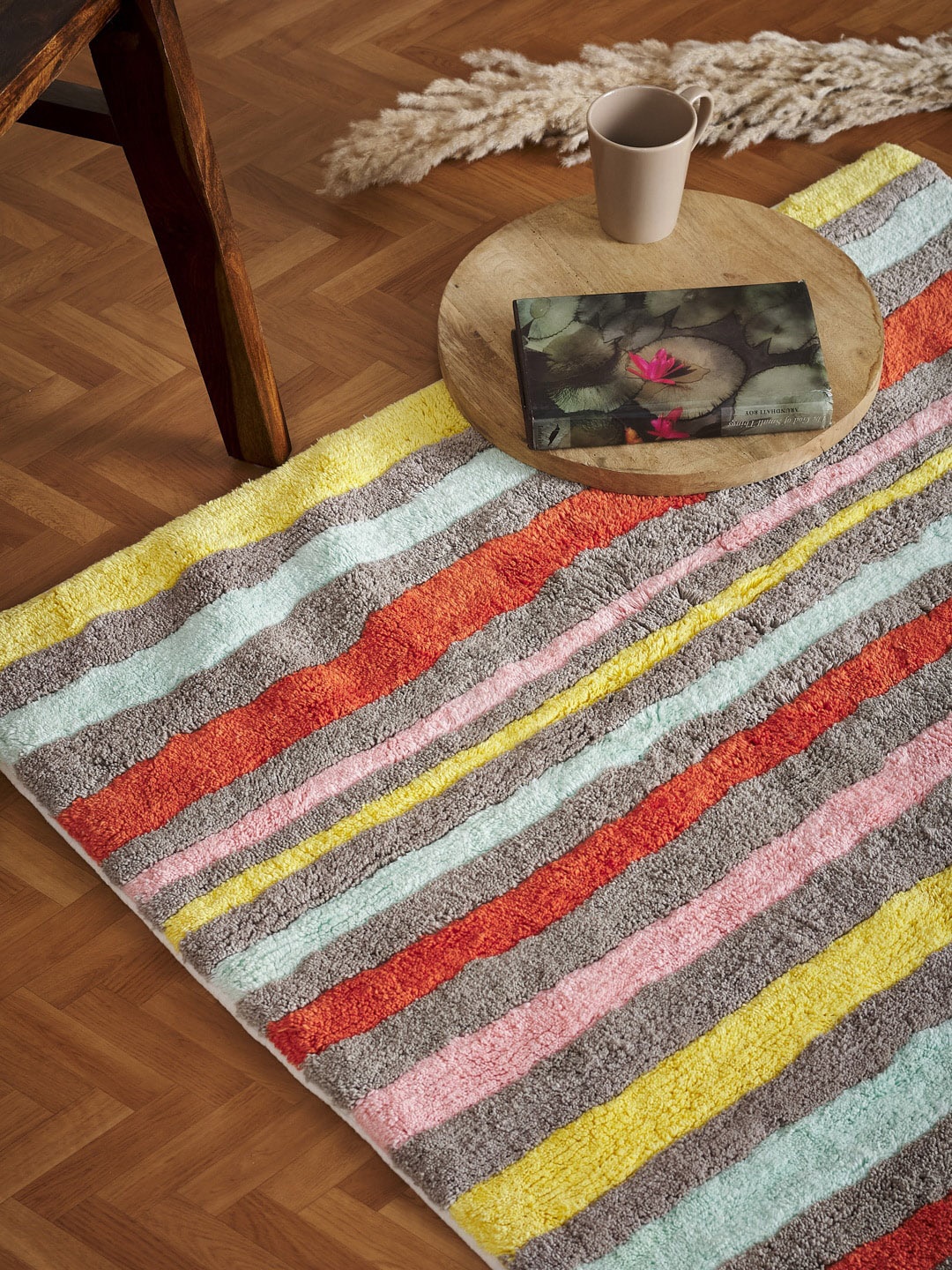 

Fabindia Multi-Colored Cotton Rectangular Dhurries