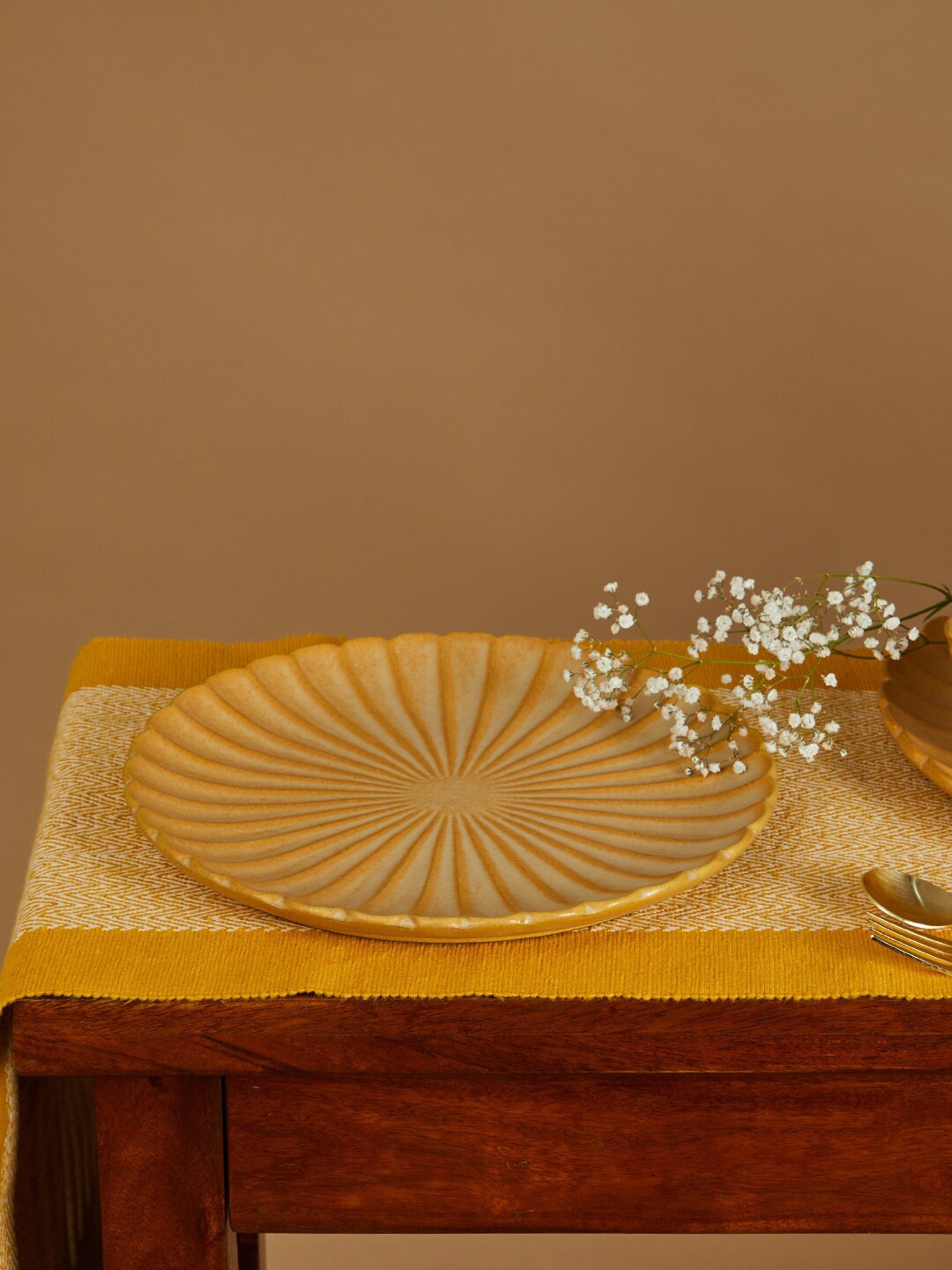 

Fabindia Yellow Food Platter