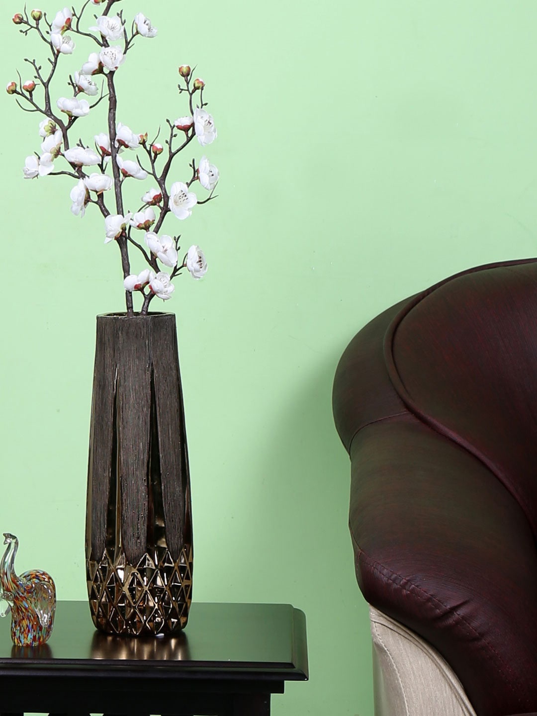 

Athome by Nilkamal Gold & Brown Textured Vases