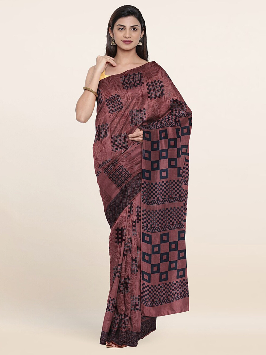 

Pothys Mauve & Violet Pure Cotton Saree