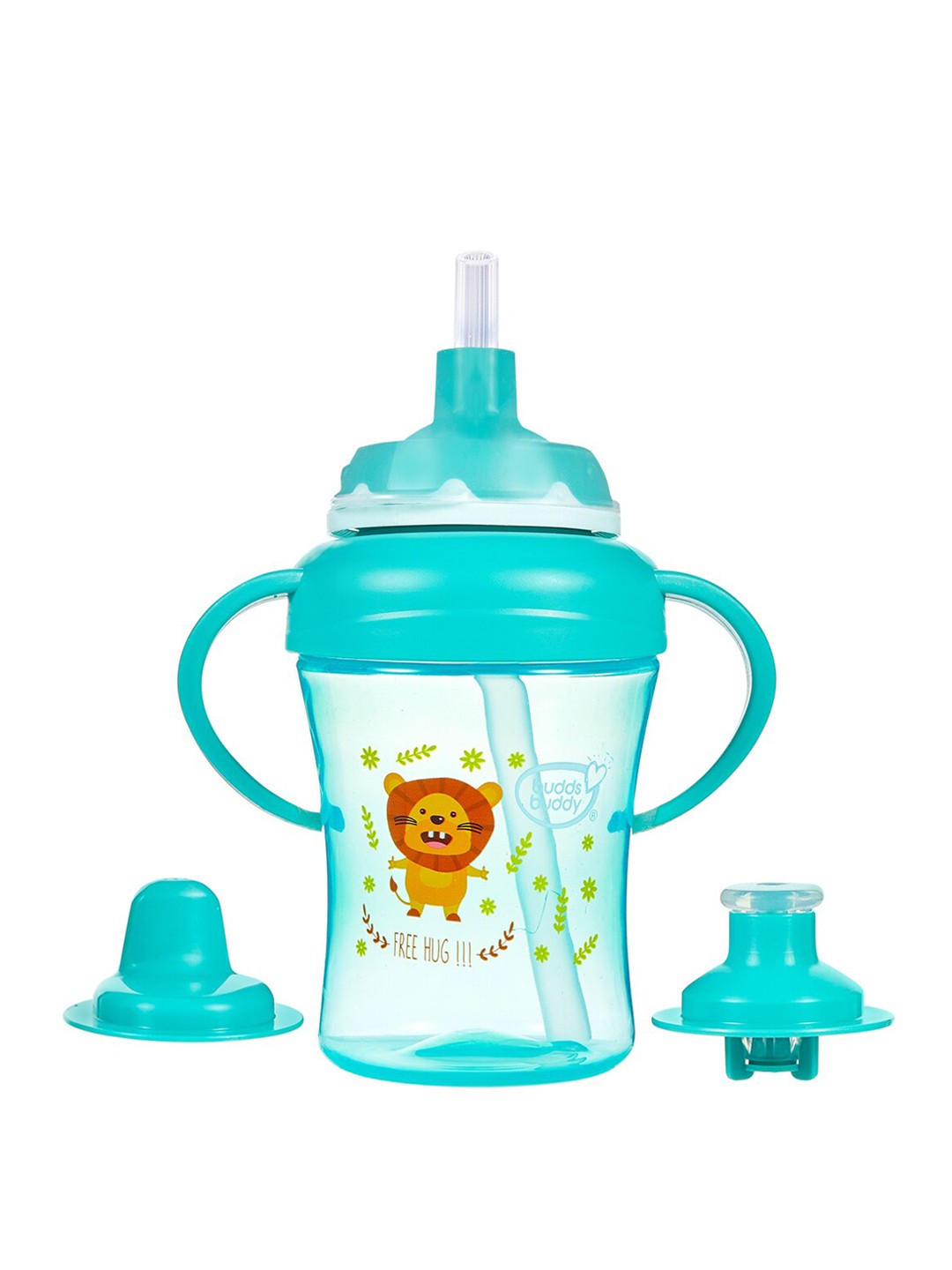 

BUDDSBUDDY Kids Green Printed 3 Stage Training Sipper Set - 210ml