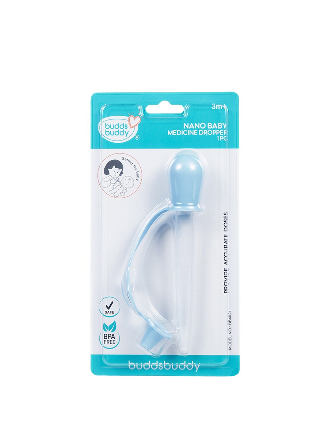 

BUDDSBUDDY Kids Set of 2 Nano New Born Baby Medicine Dropper, Multi
