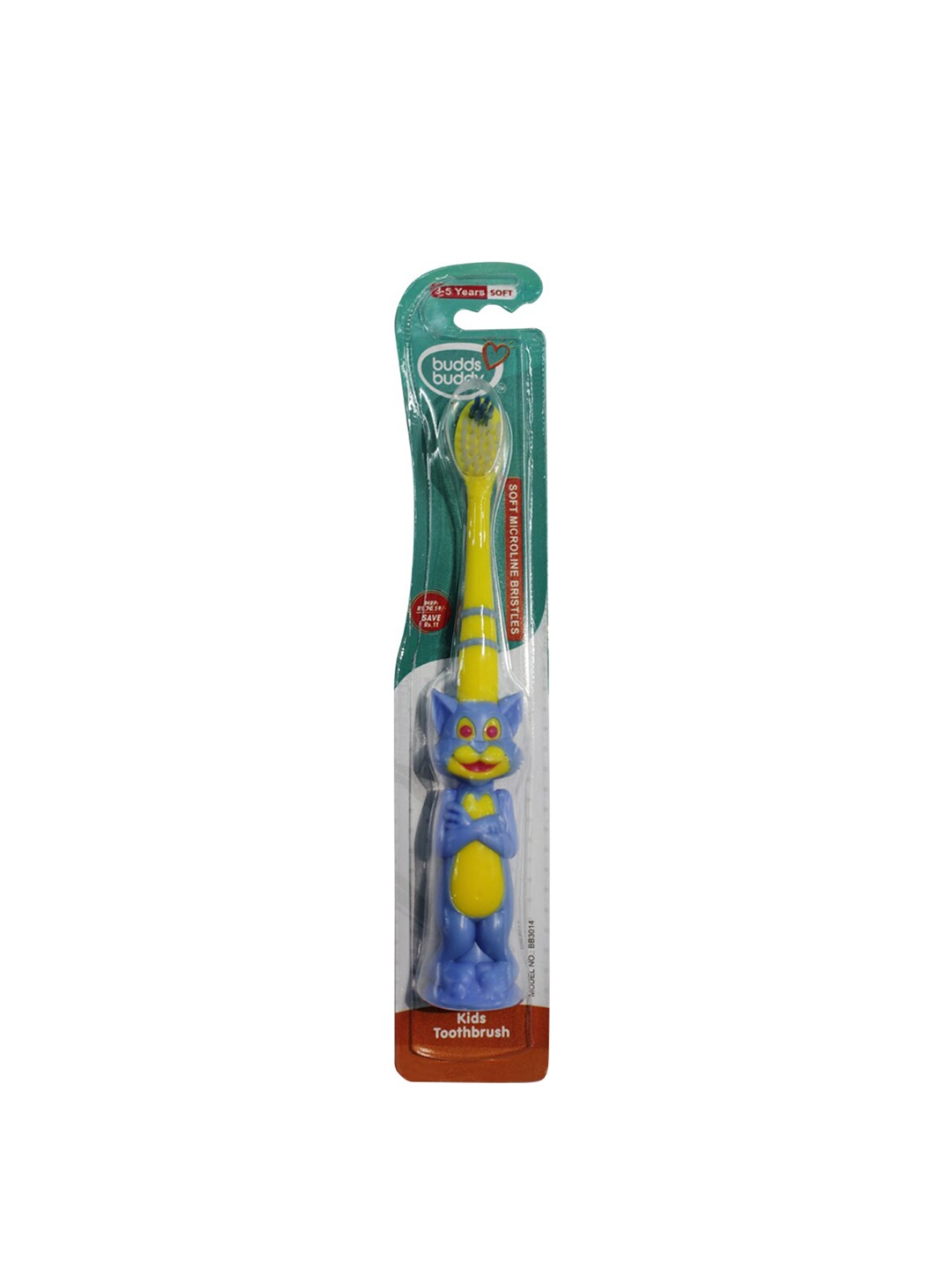 

BUDDSBUDDY Kids Set Of 12 Multicoloured Printed Toothbrush With Tongue Cleaner, Multi