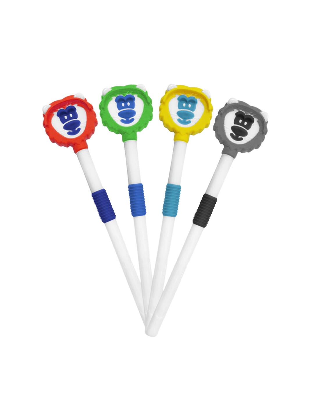 

BUDDSBUDDY Set of 4 Leo Tongue Cleaner, Multi
