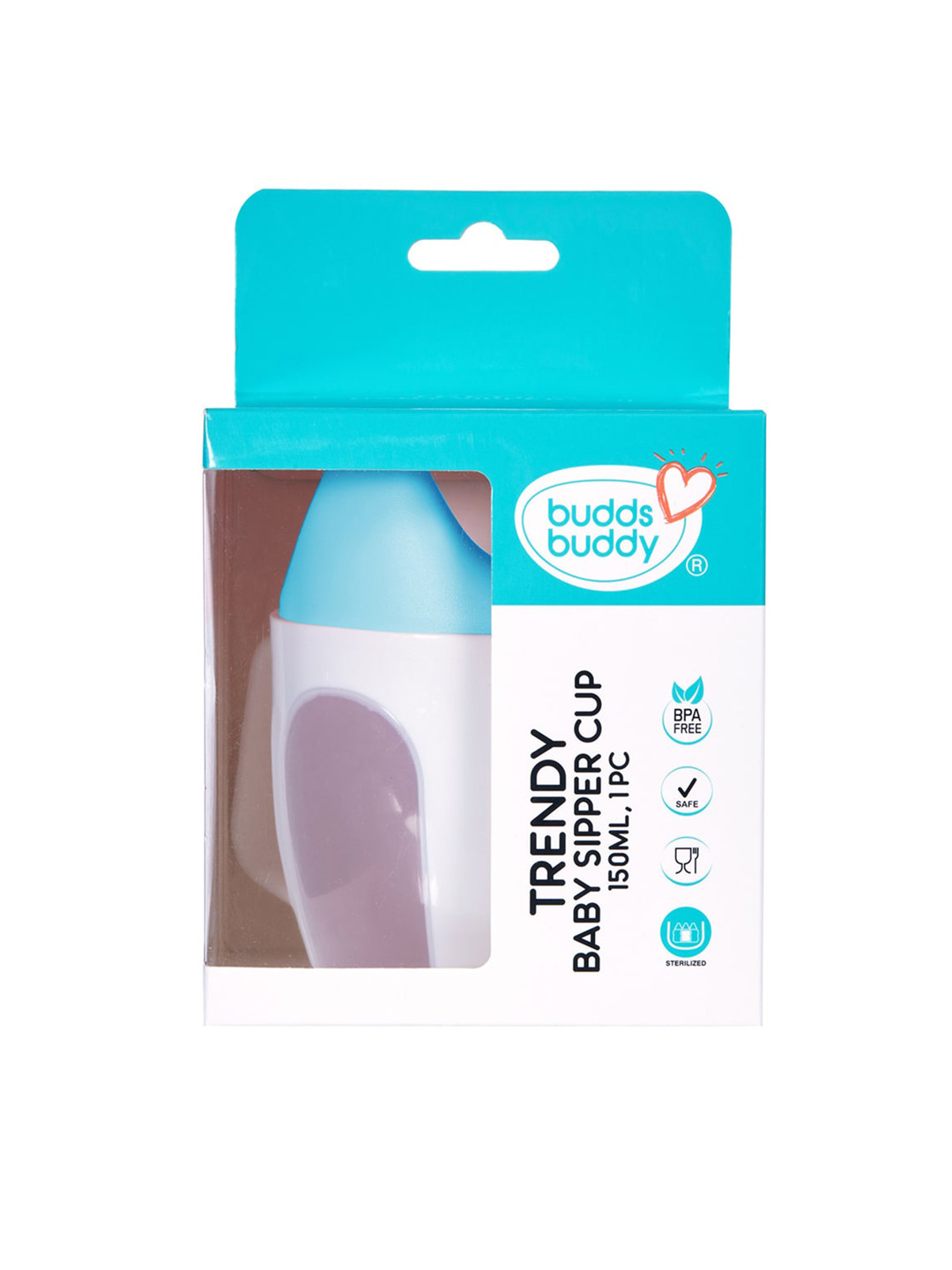

BUDDSBUDDY Kids Blue Baby Training Sipper Cup