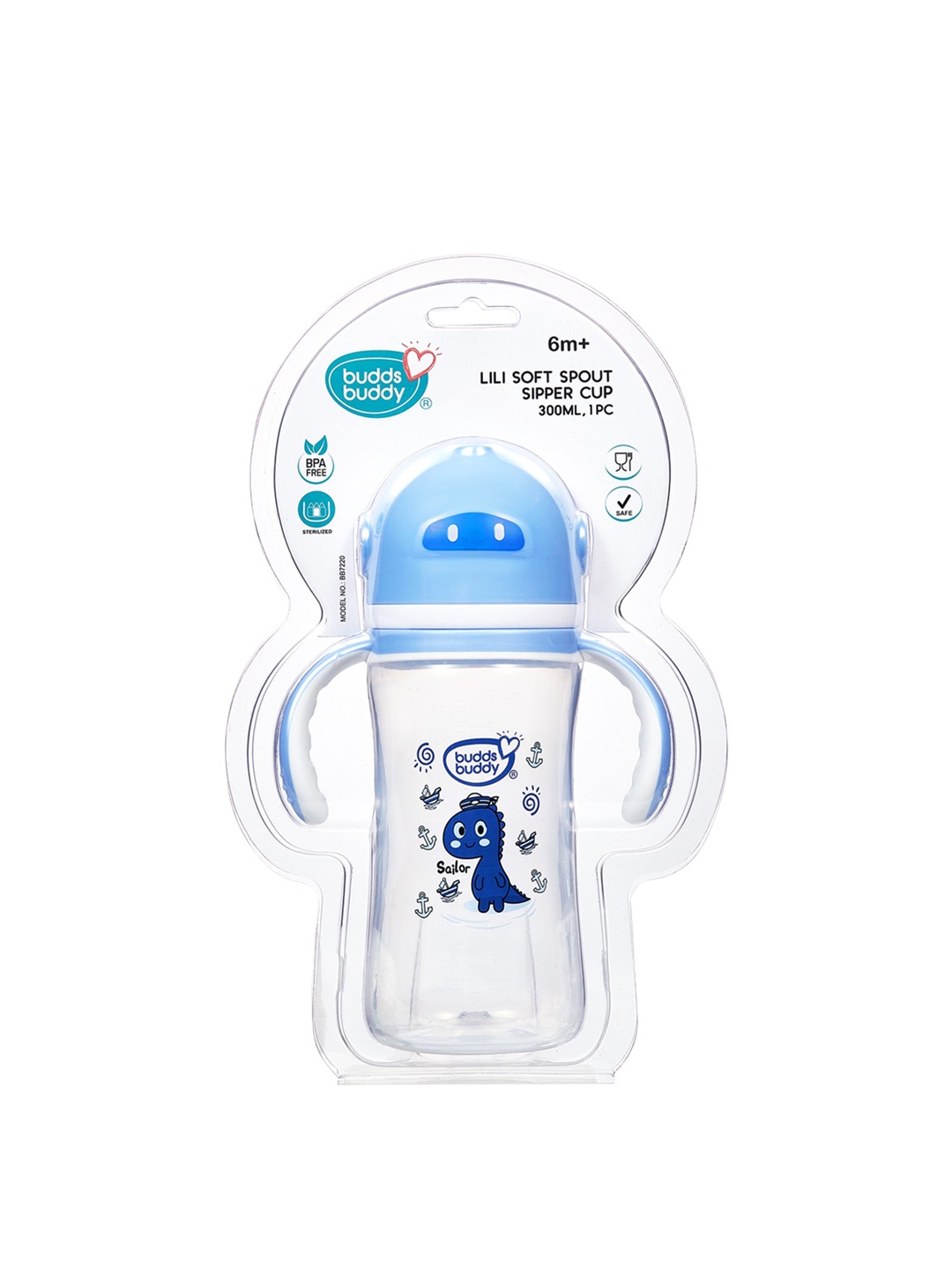 

BUDDSBUDDY Kids Blue BPA Fee Handy Sipper Cup 300 ml