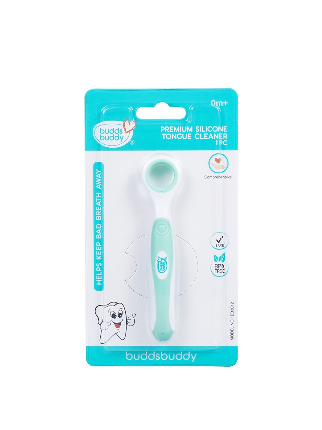 

BUDDSBUDDY Green Silicone Tongue Cleaner