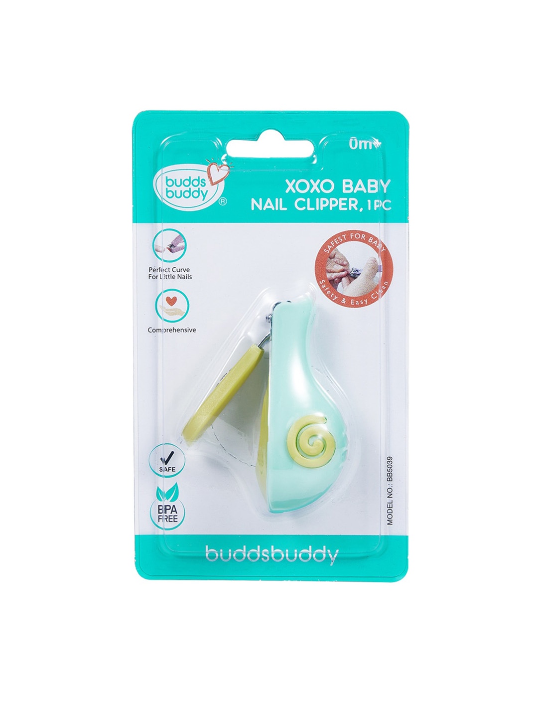 

BUDDSBUDDY Kids Green BPA Free Nail Clipper