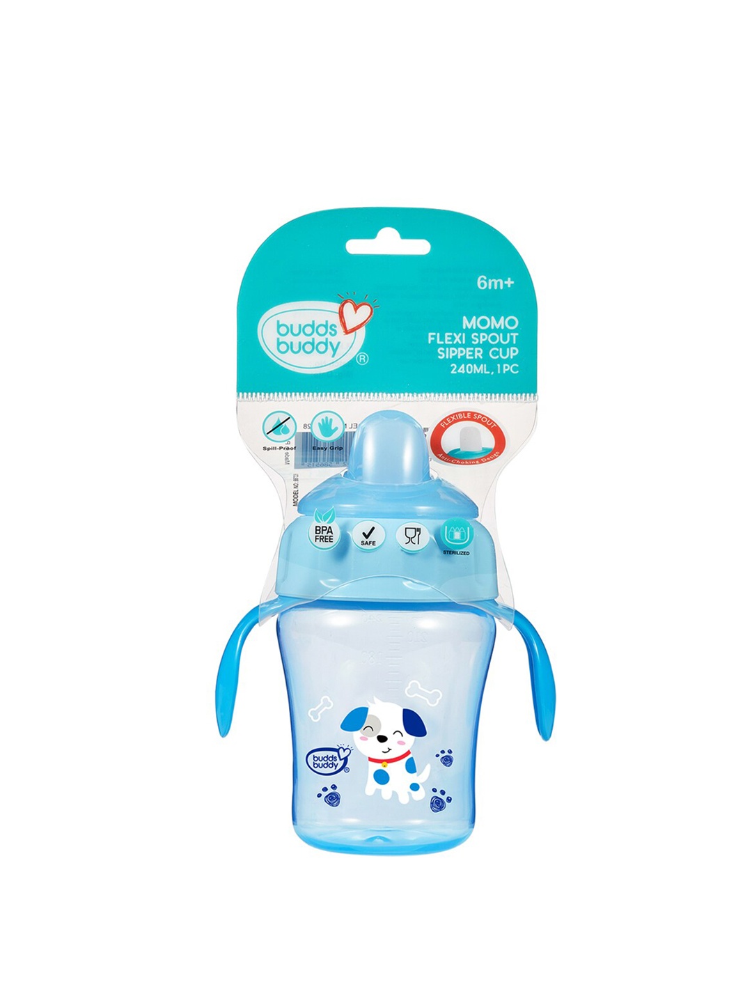 

BUDDSBUDDY Kids Blue BPA Fee Handy Sipper Cup 240 ml