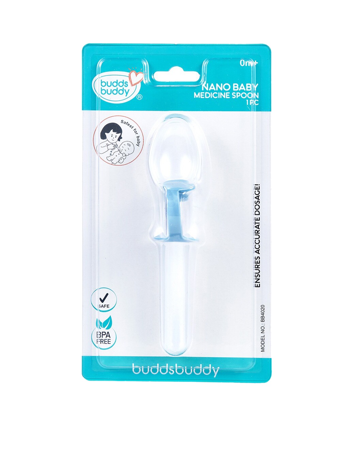 

BUDDSBUDDY Blue New Born Baby Medicine Spoon