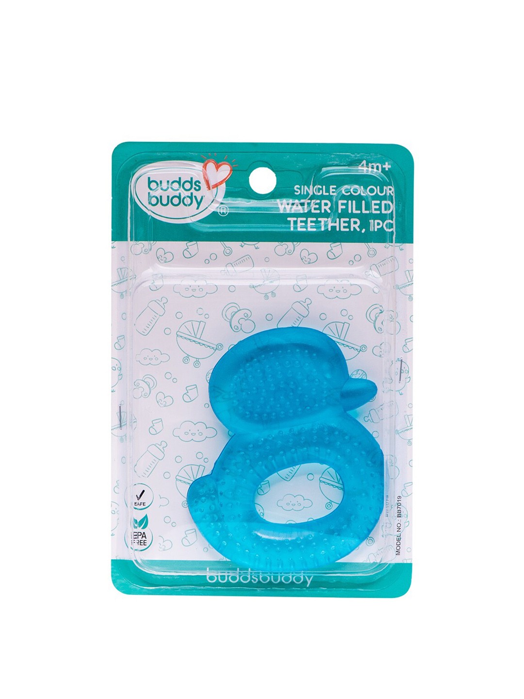 

BUDDSBUDDY Set of 2 BPA Free Water Filled Teether, Multi
